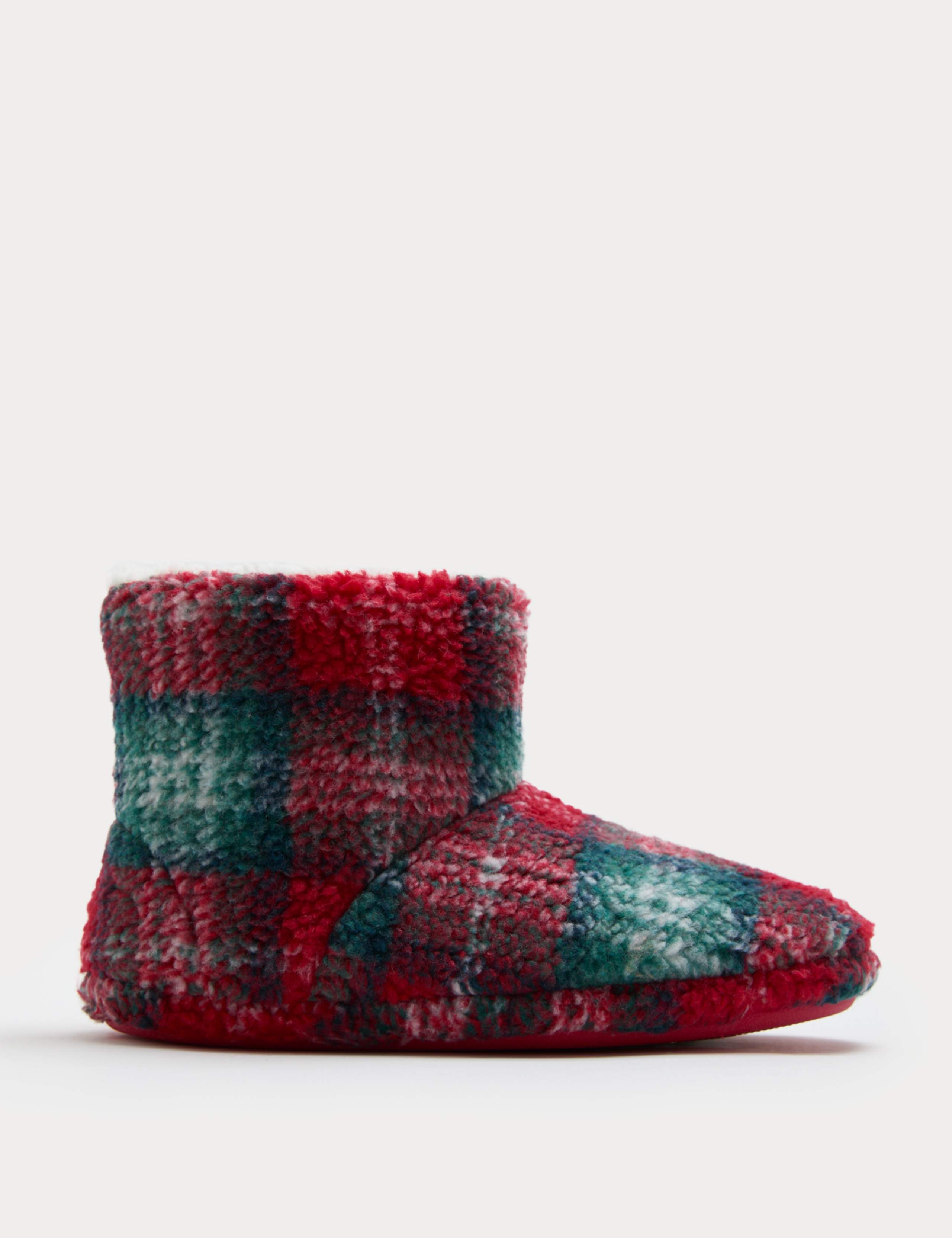 Kids' Check Slipper Boots (4 Small - 7 Large) 2 of 4