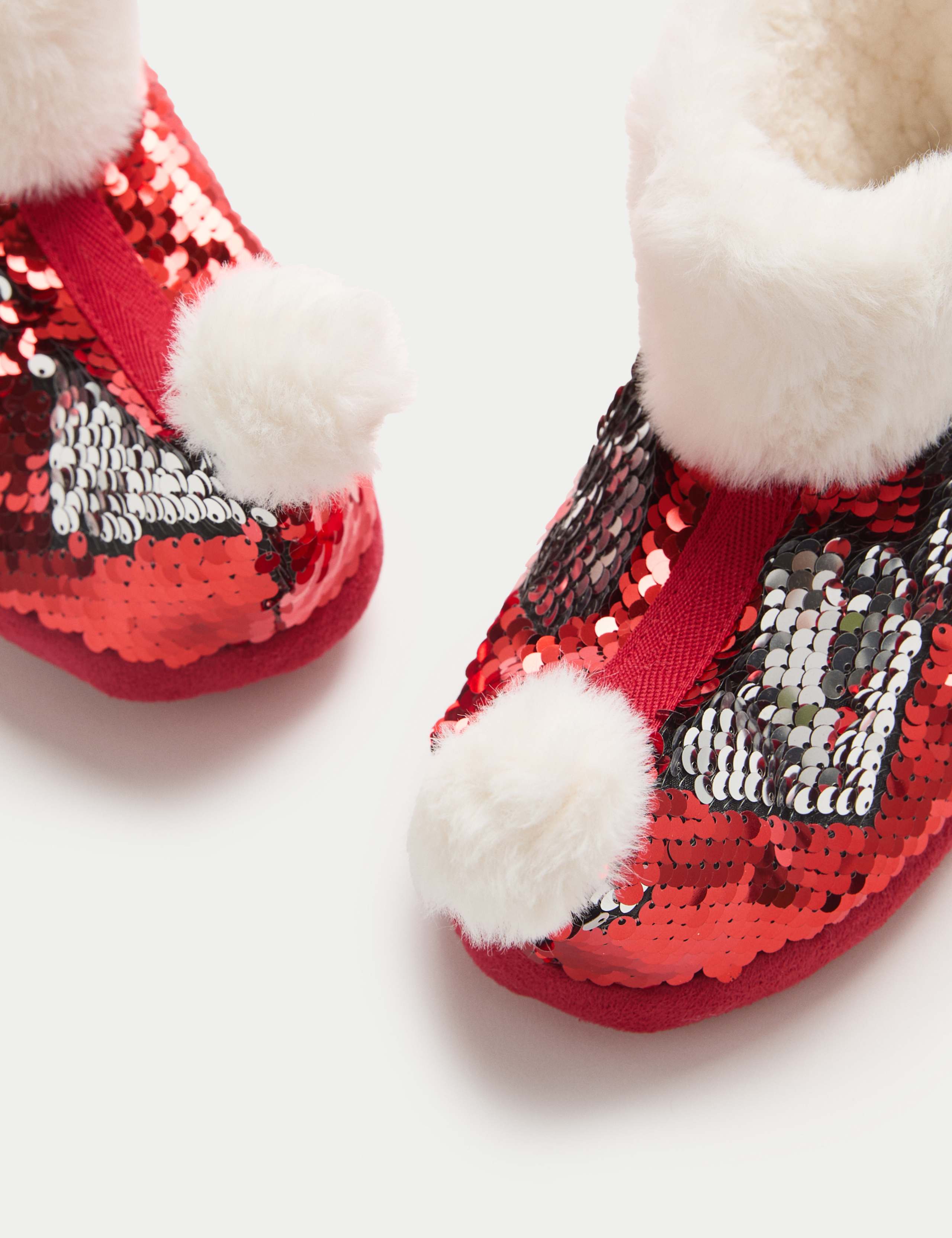 Christmas Sequin Slipper Boots (10 Small - 7 Large) 3 of 3