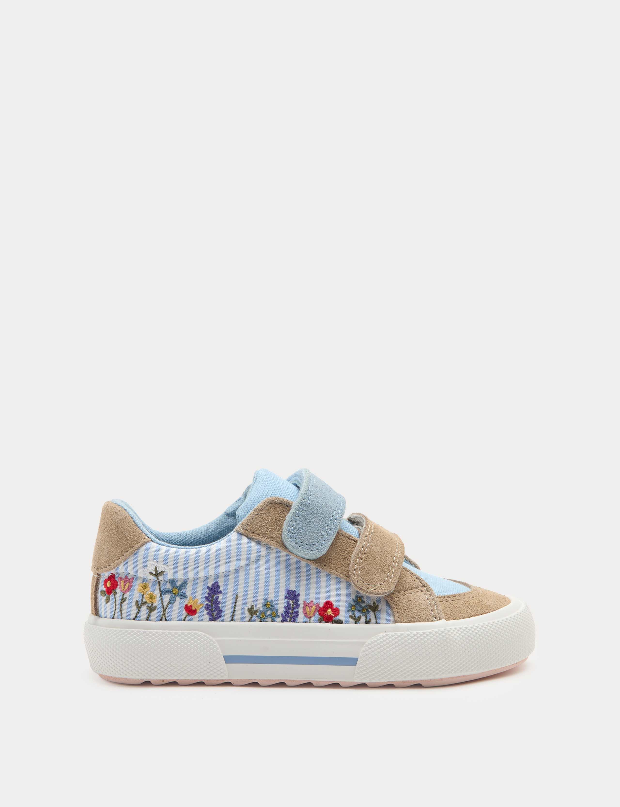 Kids' Low Top Canvas Riptape Trainers (4 Small - 2 Large) 2 of 3