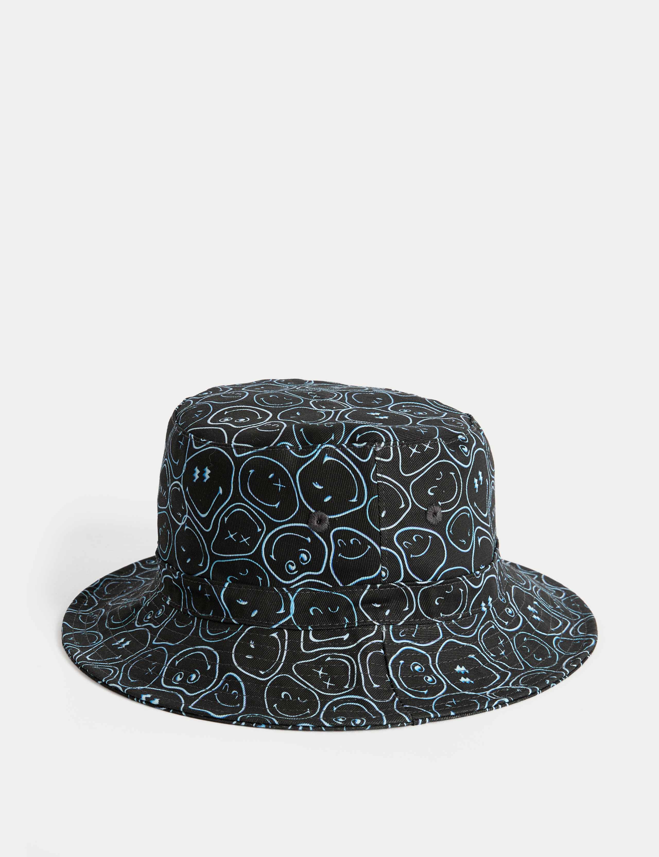 Kids' Pure Cotton SmileyWorld®  Bucket Hat (3-13 Yrs) 2 of 3