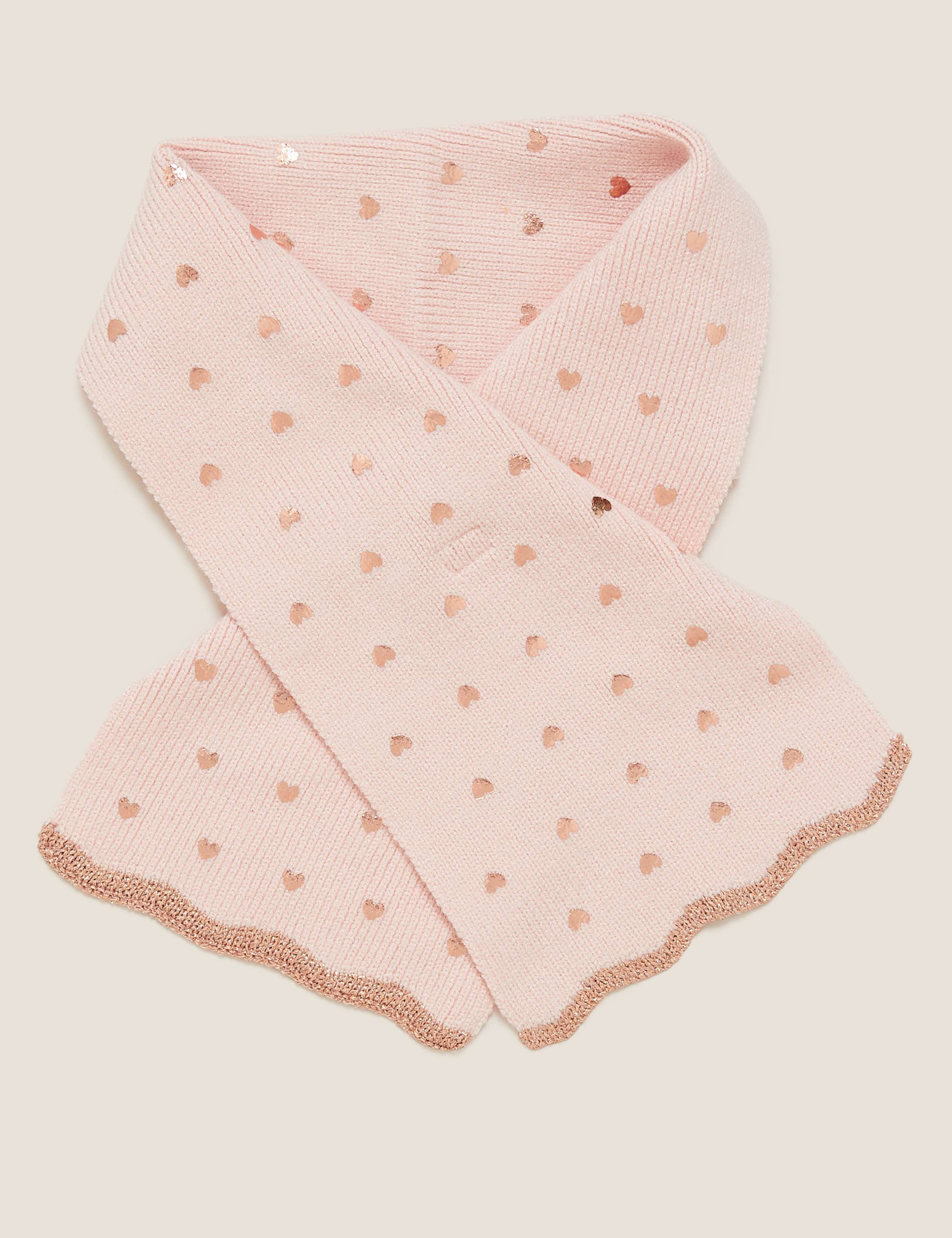 Kids' Heart Hat, Scarf and Mitten Set (1-6 Yrs) 3 of 4