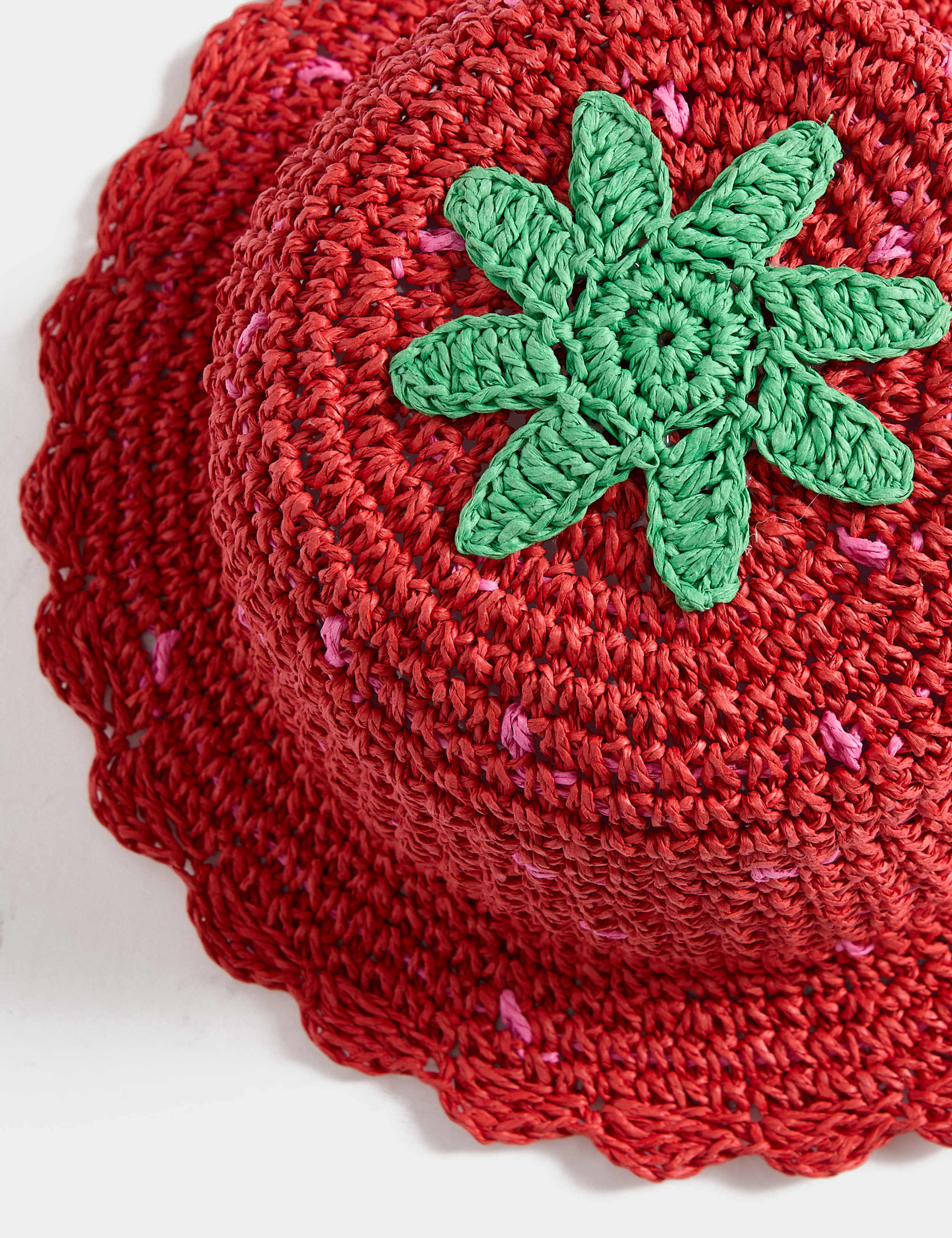 Kids' Strawberry Straw Hat (1-13 Yrs) 3 of 3