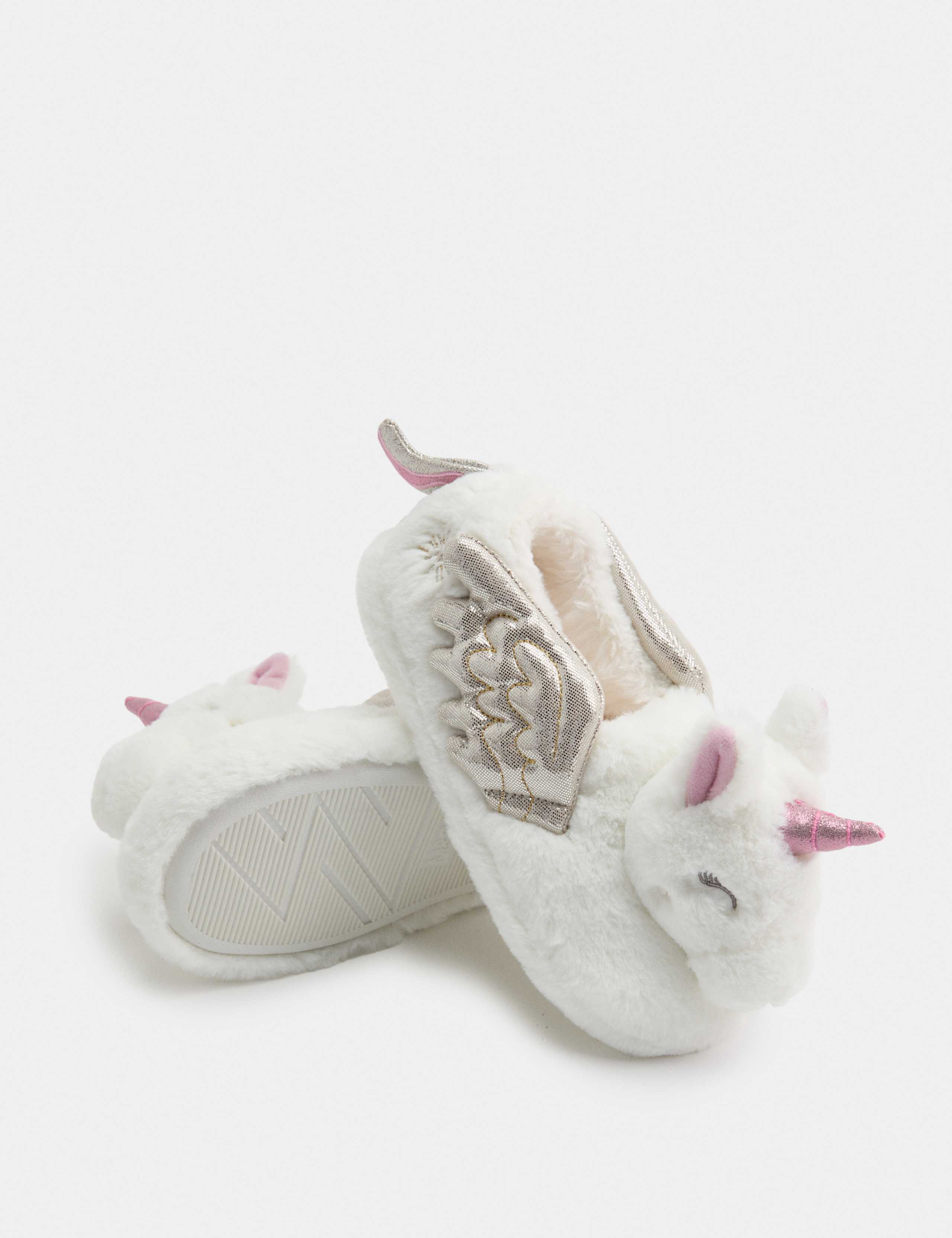 Kids' Unicorn Slippers (4 Small-6 Large) 1 of 3