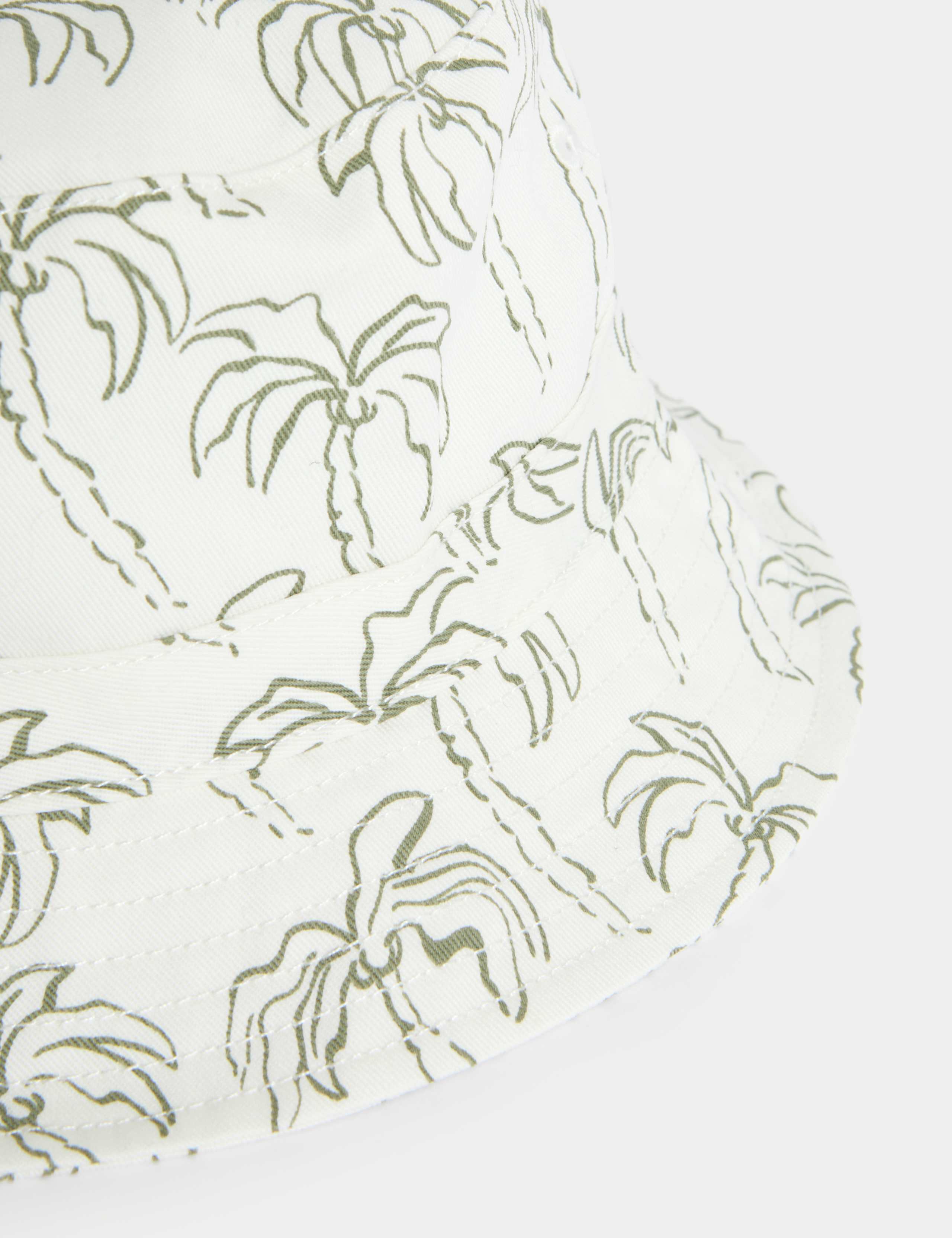 Kids' Pure Cotton Print Bucket Hat (1-13 Yrs) 3 of 3