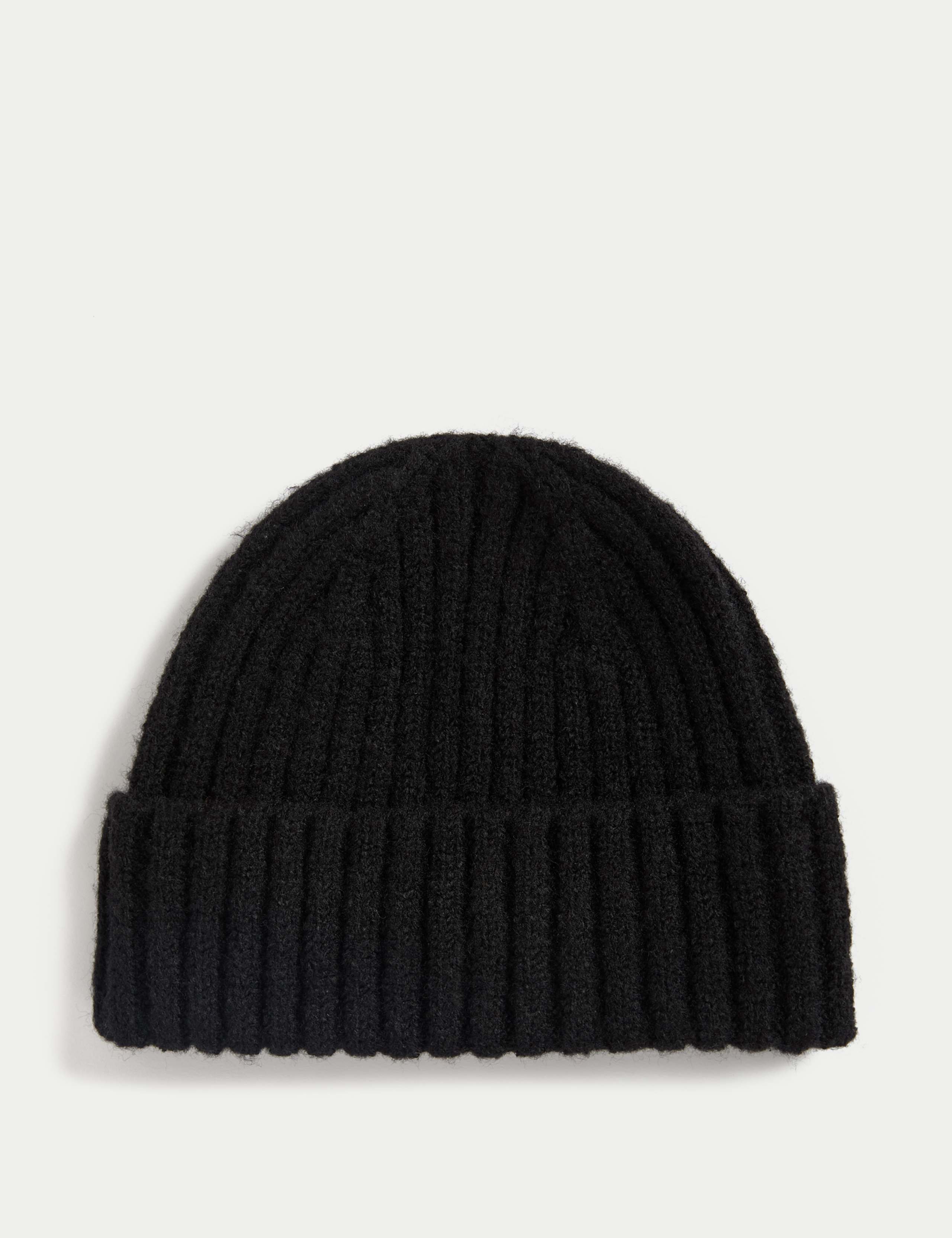 Kids' Knitted Ribbed Beanie Hat (0-13 Yrs) 1 of 3