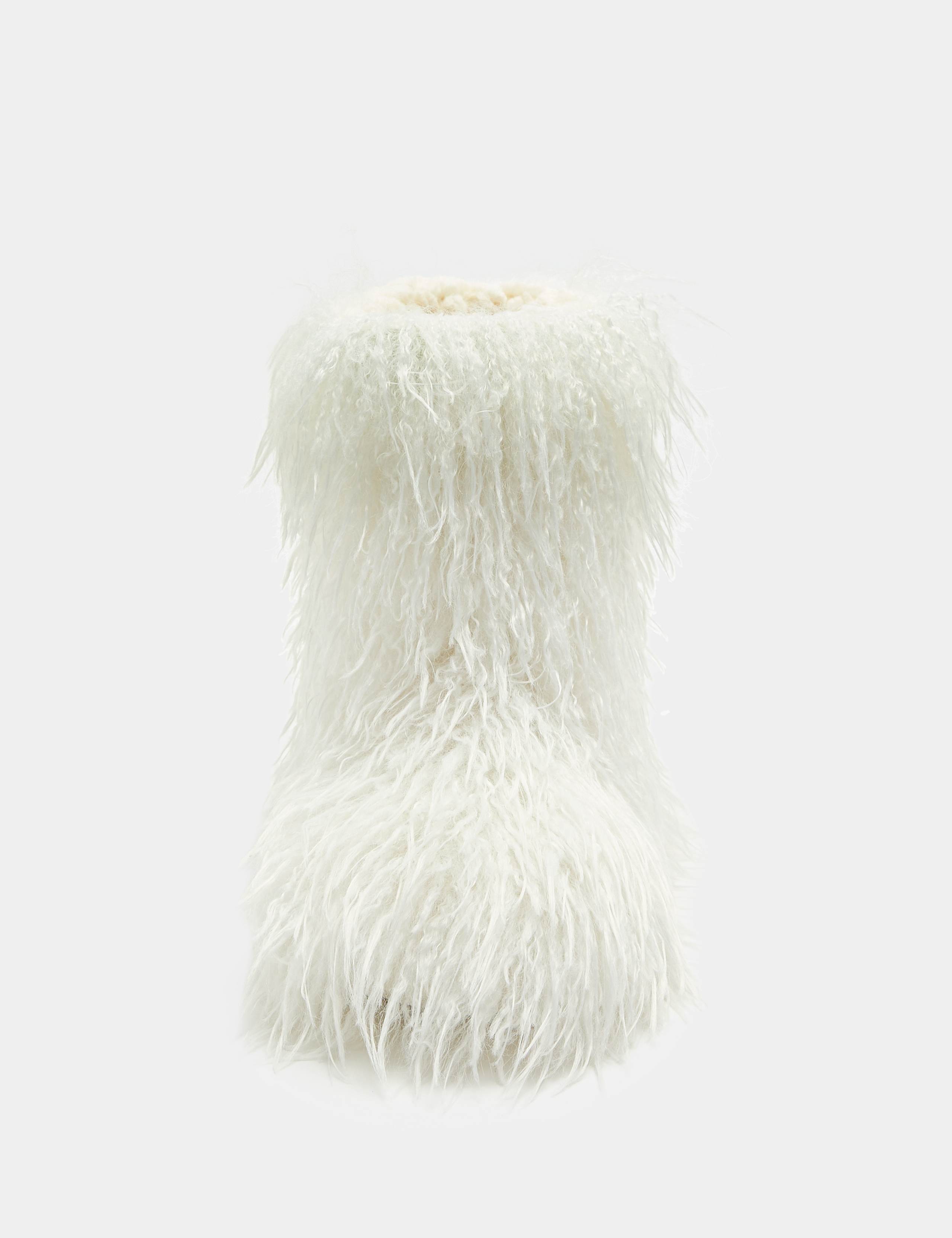 Kids' Tall Fur Slipper Boots (10 Small - 7 Large) 3 of 3