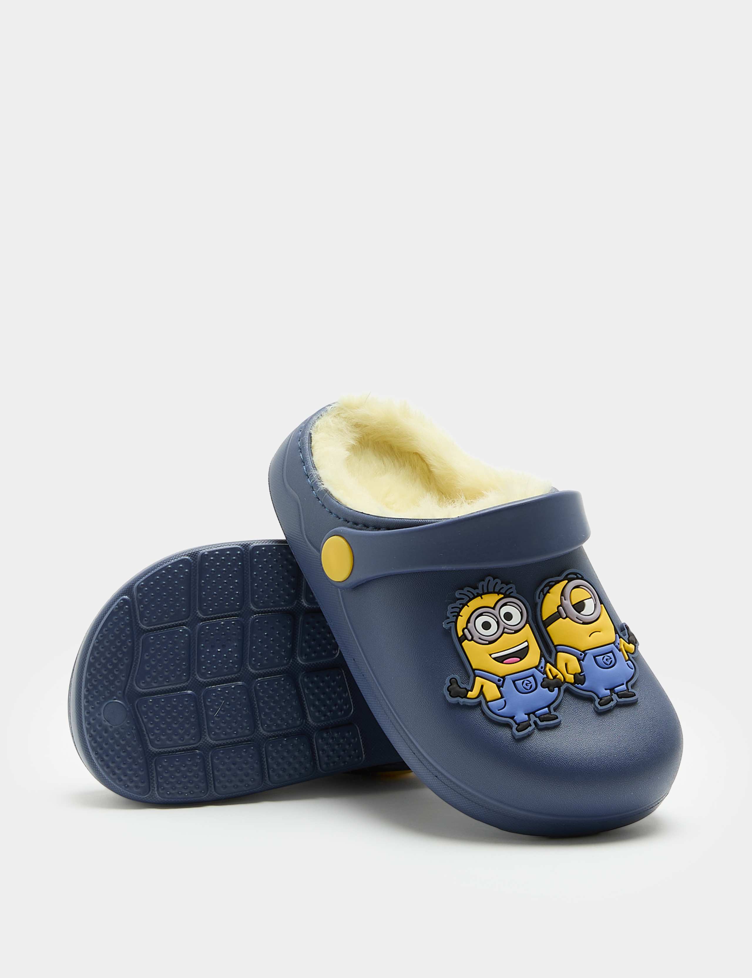 Kids' Despicable Me™ Minion Faux Fur Lined Clogs (4 Small - 2 Large) 2 of 3