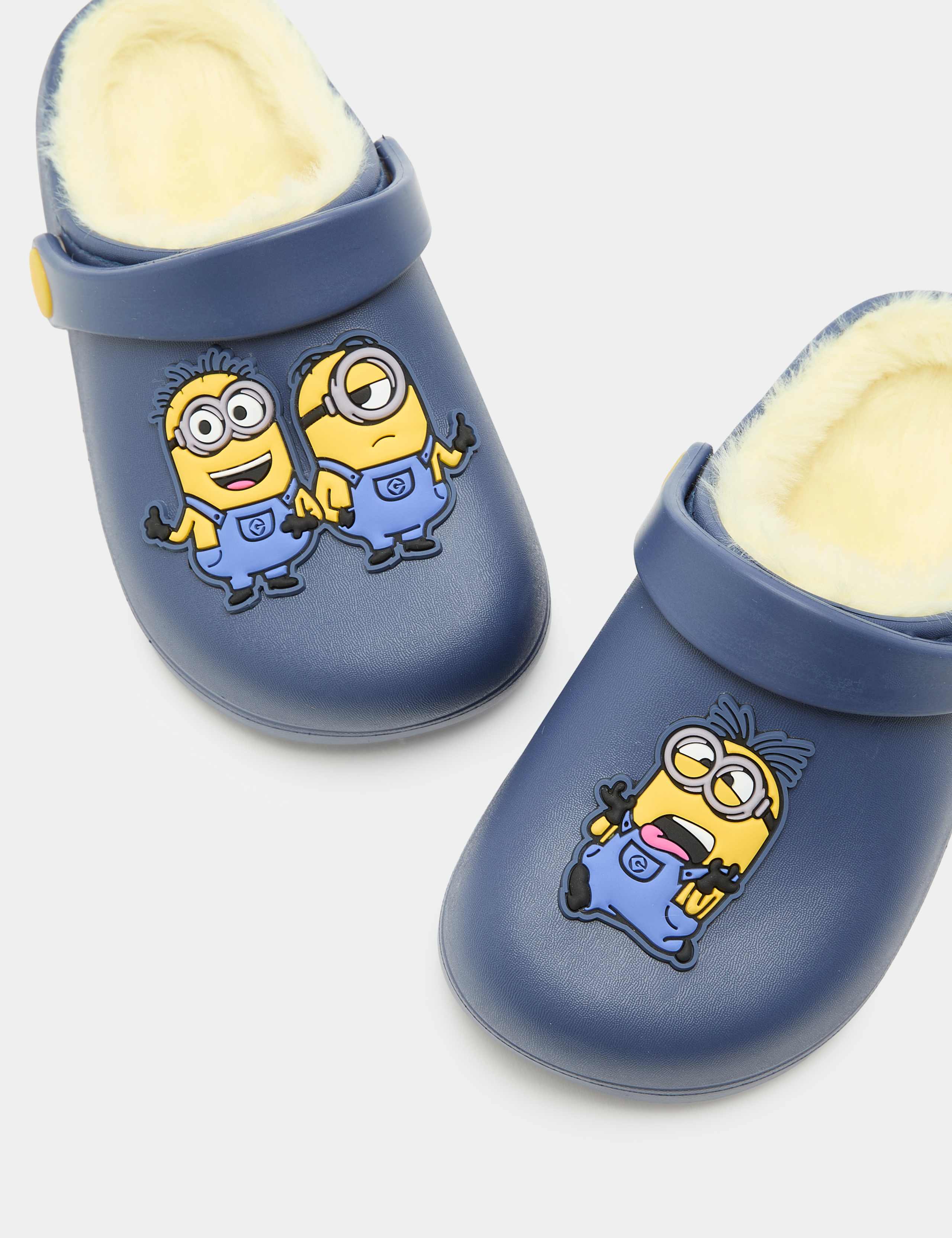 Kids' Despicable Me™ Minion Faux Fur Lined Clogs (4 Small - 2 Large) 3 of 3