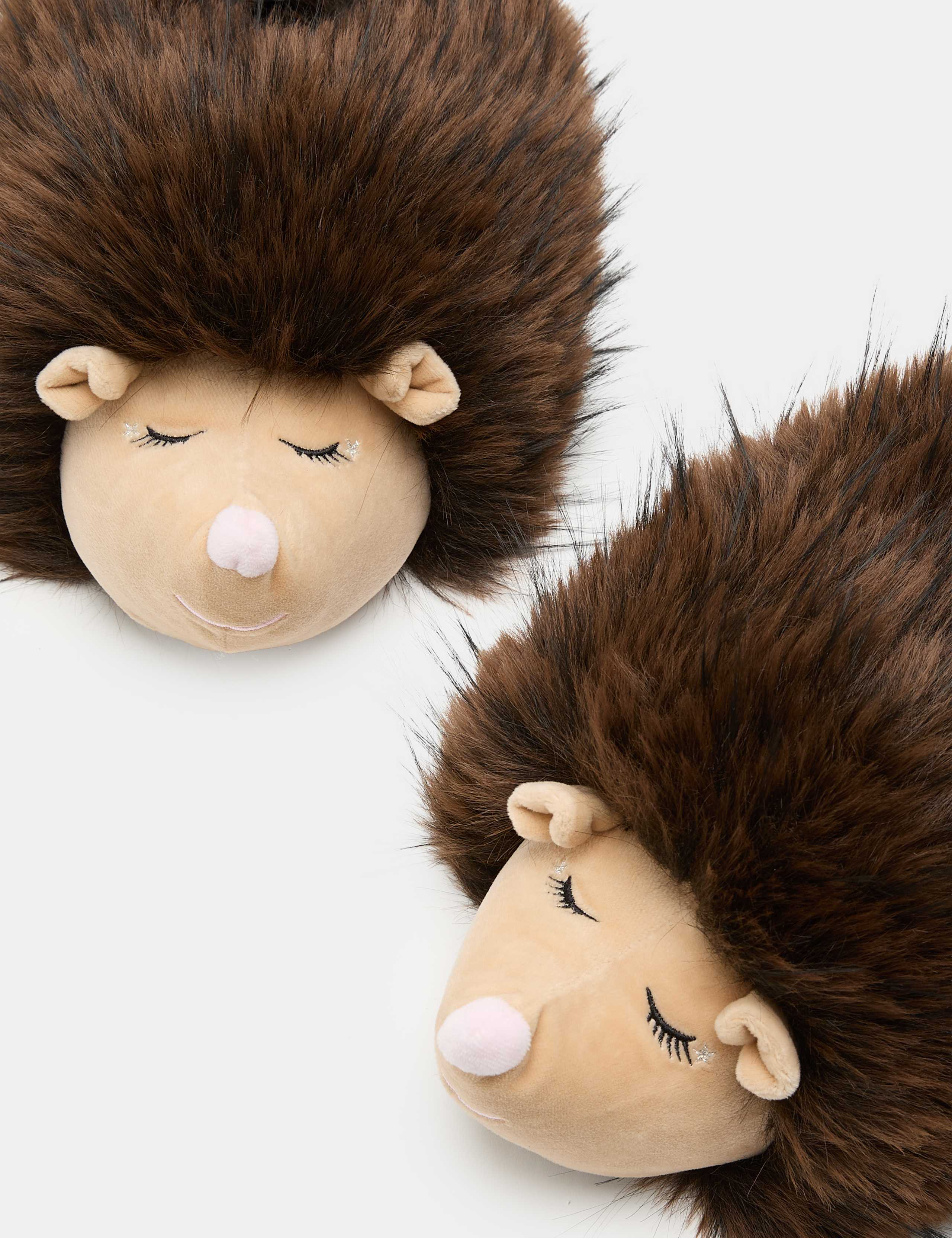 Kids' 3D Hedgehog Slippers (4 Small - 6 Large) 2 of 3