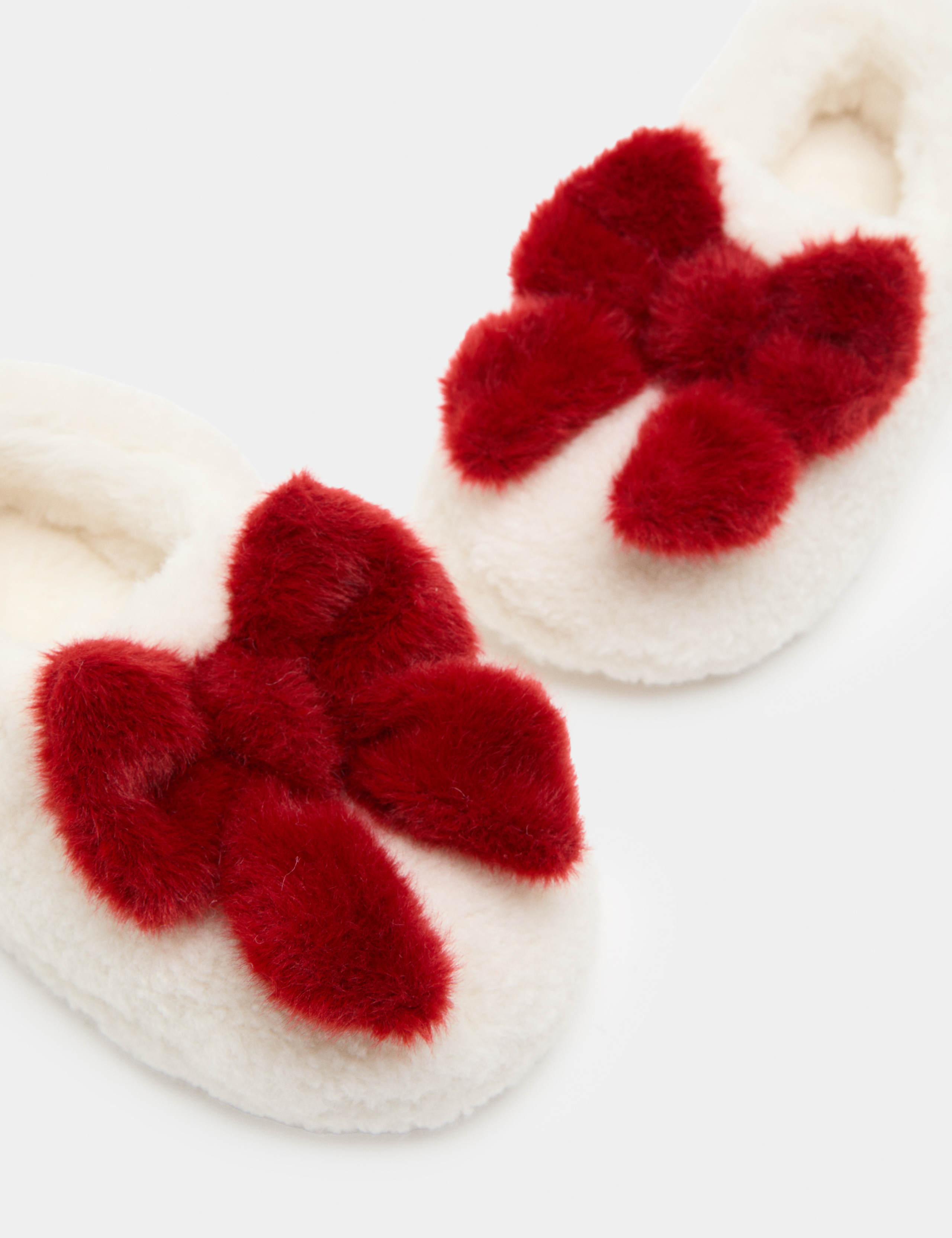 Kids' Christmas Bow Elastic Back Slippers (4 Small - 2 Large) 3 of 3