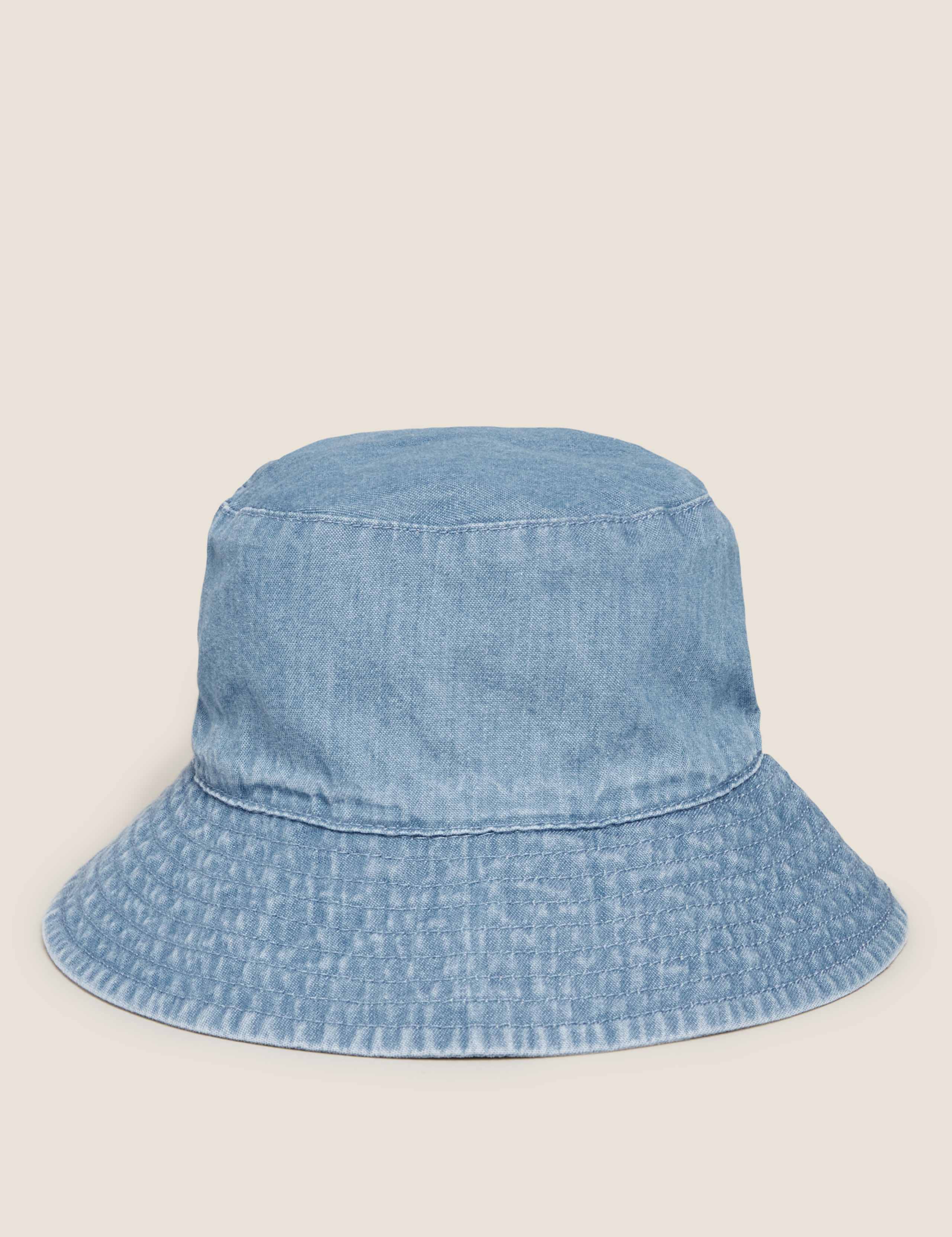 Kids' Pure Cotton Chambray Sun Hat (0-12 Mths) 1 of 1
