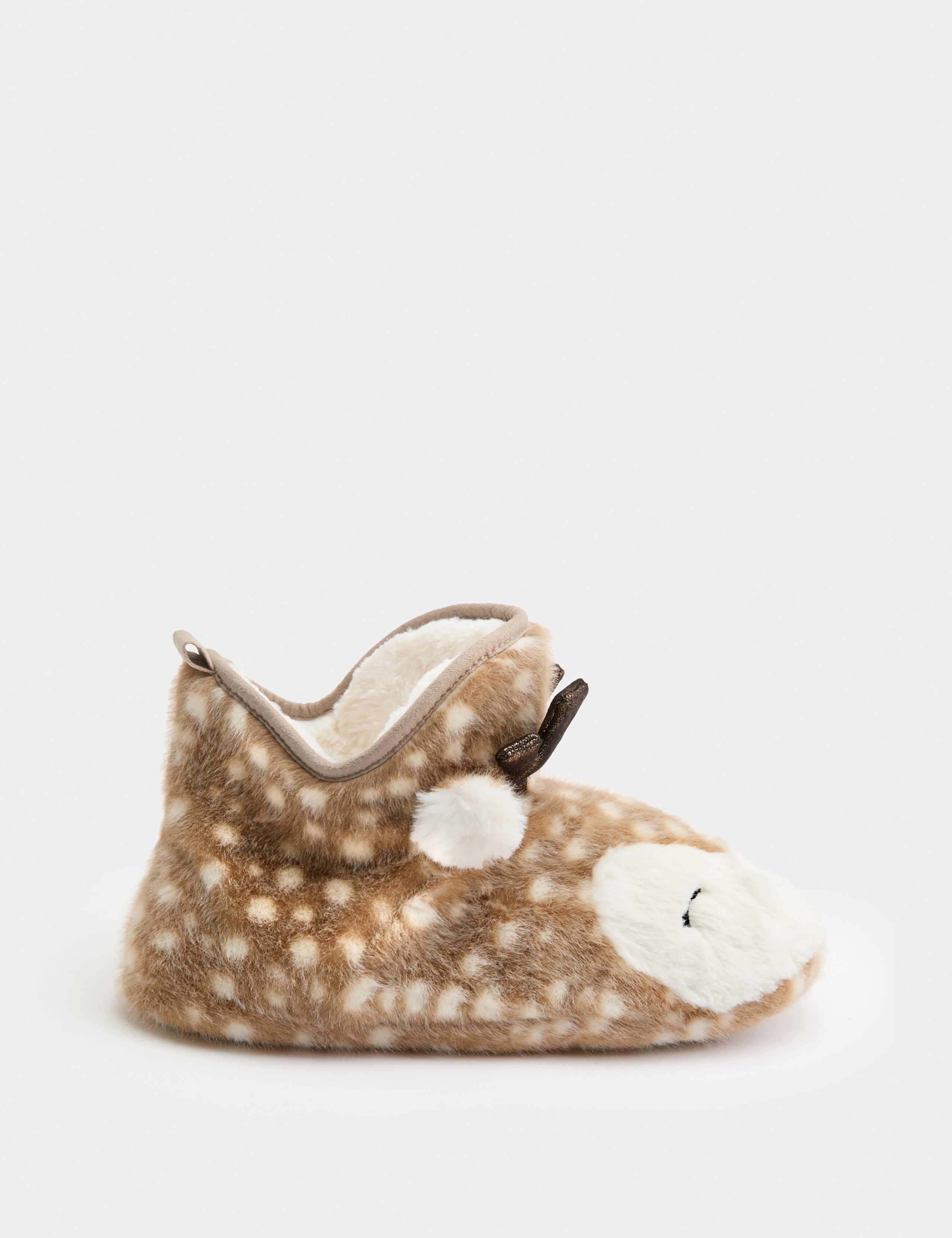 Kids' Christmas Reindeer Slipper Boots (4 Small-7 Large) 2 of 3