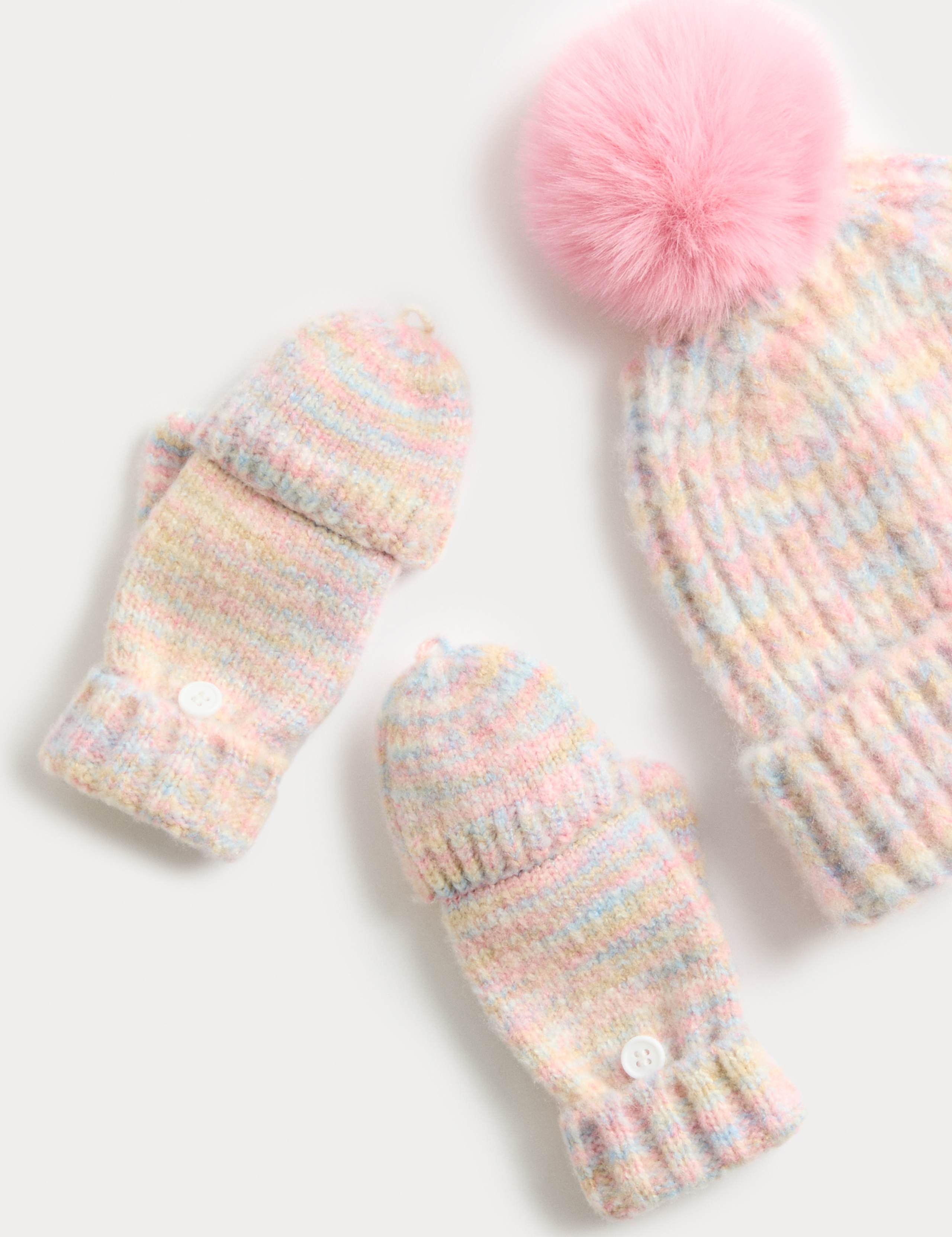 Kids' Confetti Hat & Glove Set (3-16 Yrs) 2 of 2