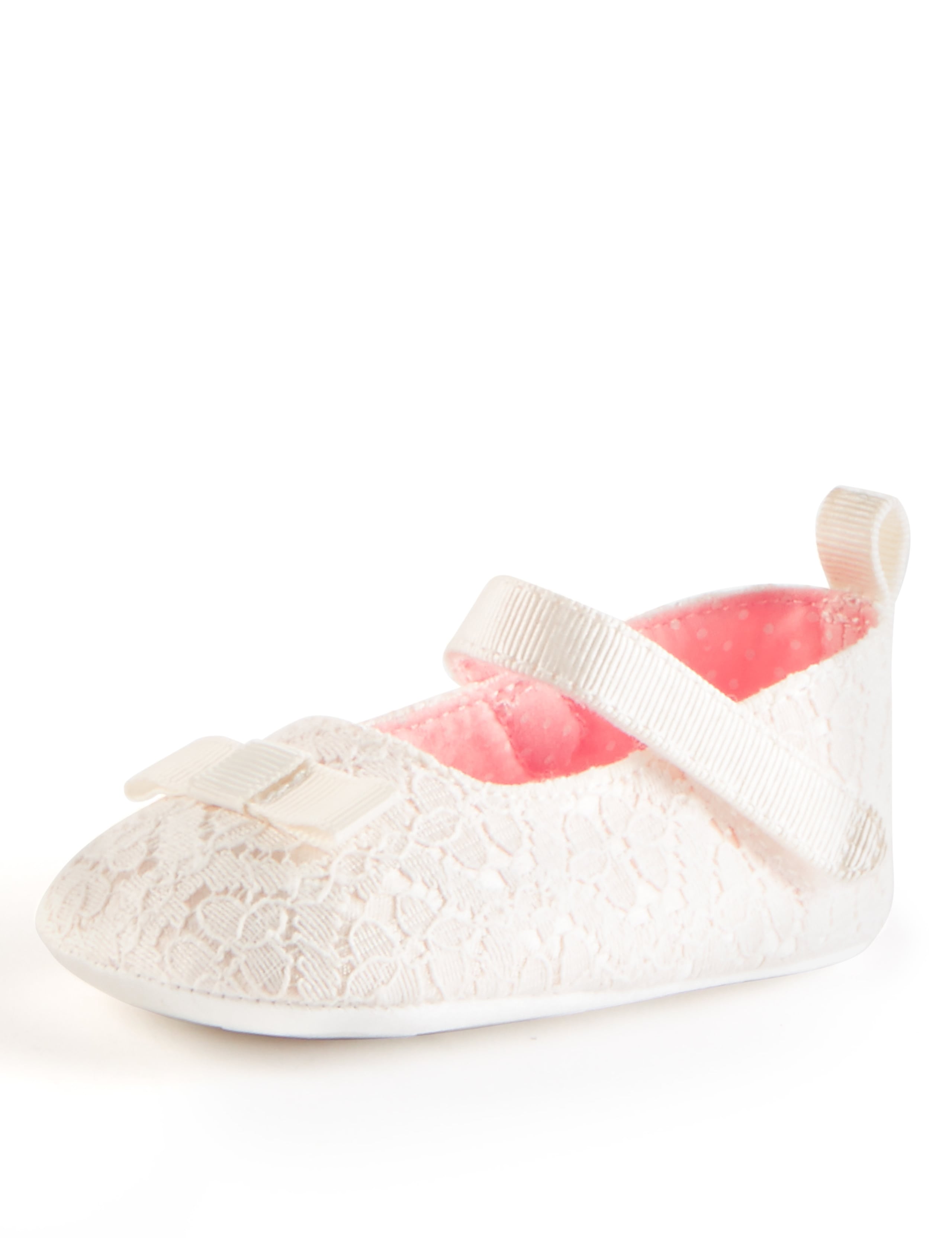 Baby Christening Cross Bar Shoes 1 of 4