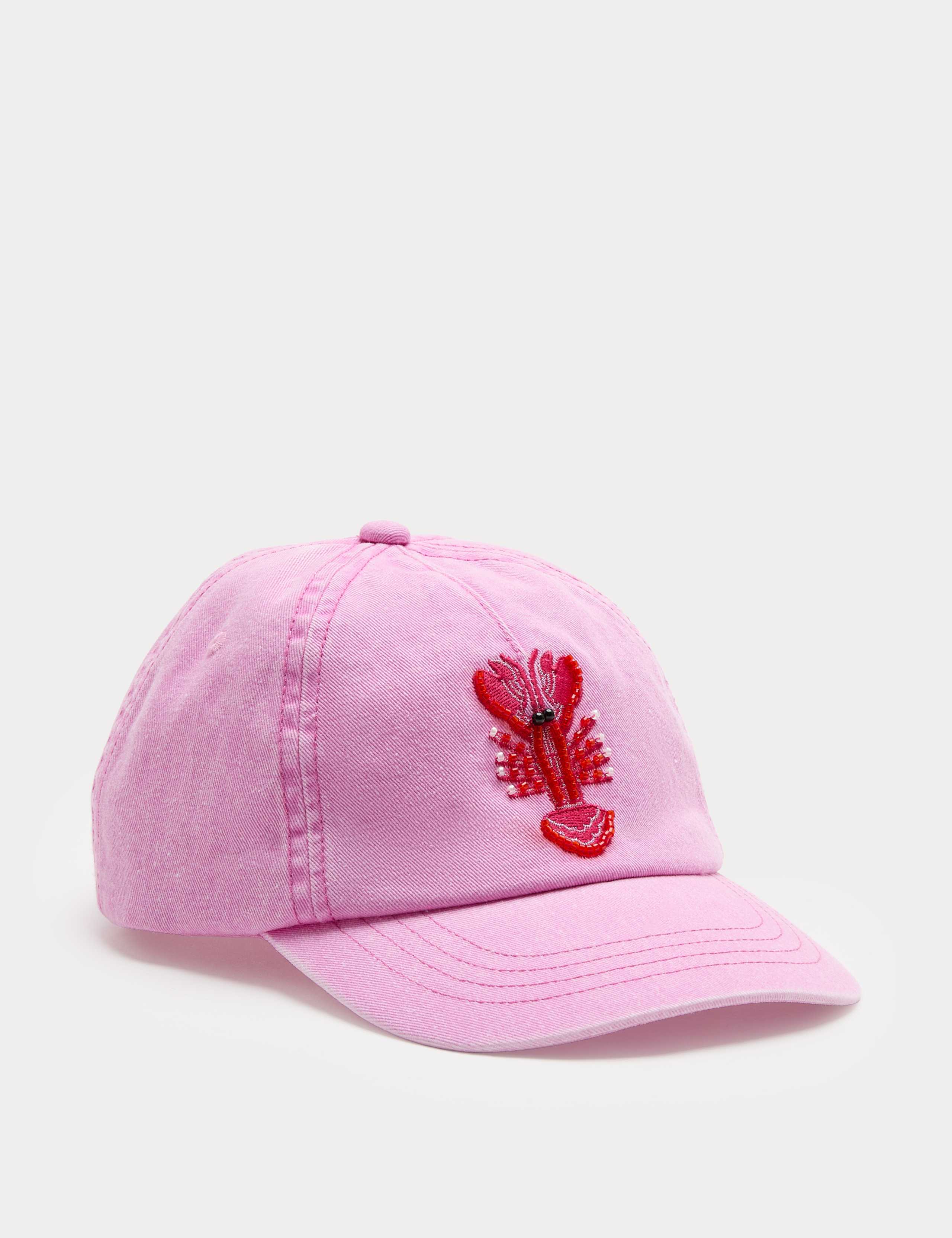 Kids' Pure Cotton Beaded Lobster Cap (3-13 Yrs) 1 of 3