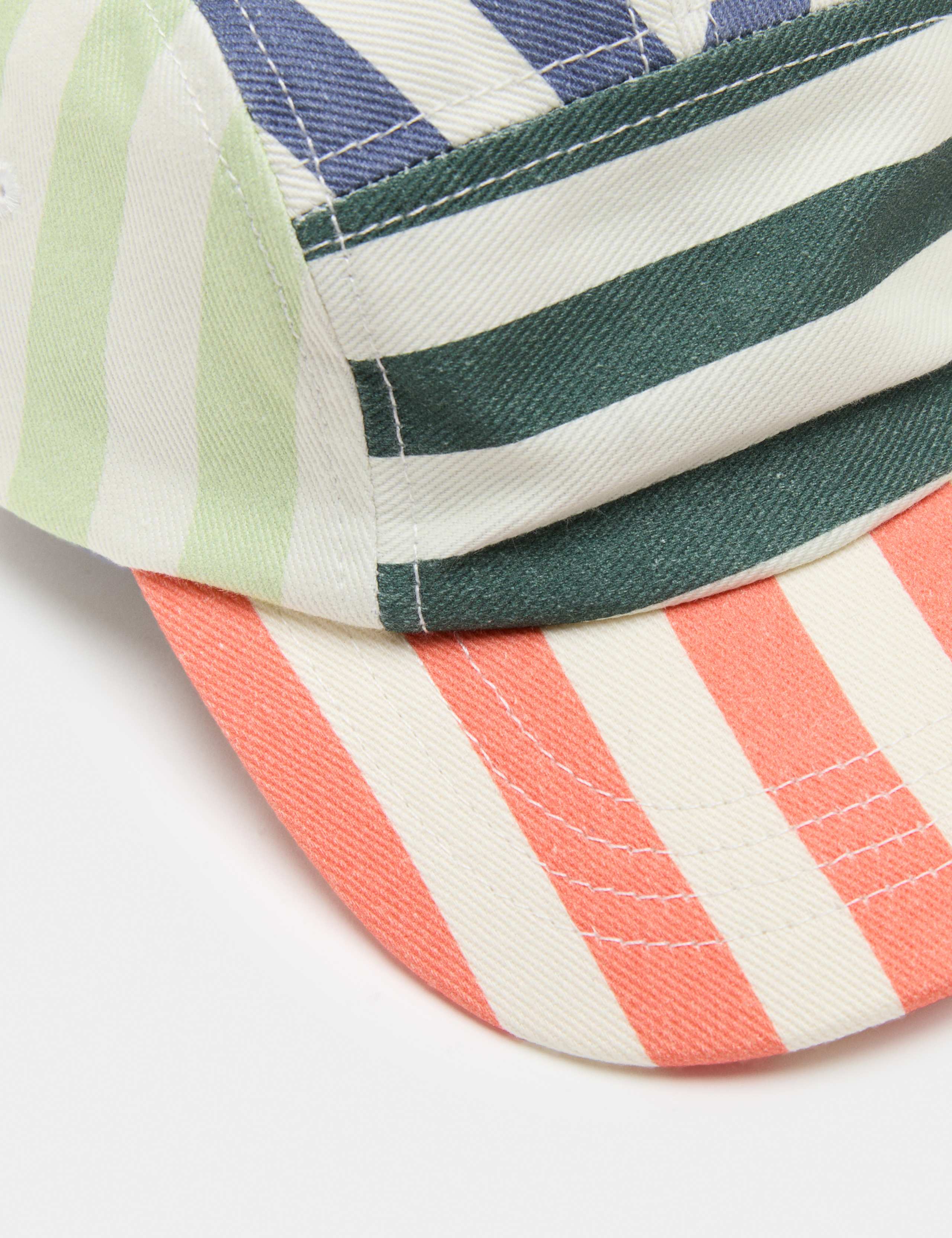 Kids' Colourblock Stripe Panel Baseball Cap (3-13 Yrs) 2 of 3