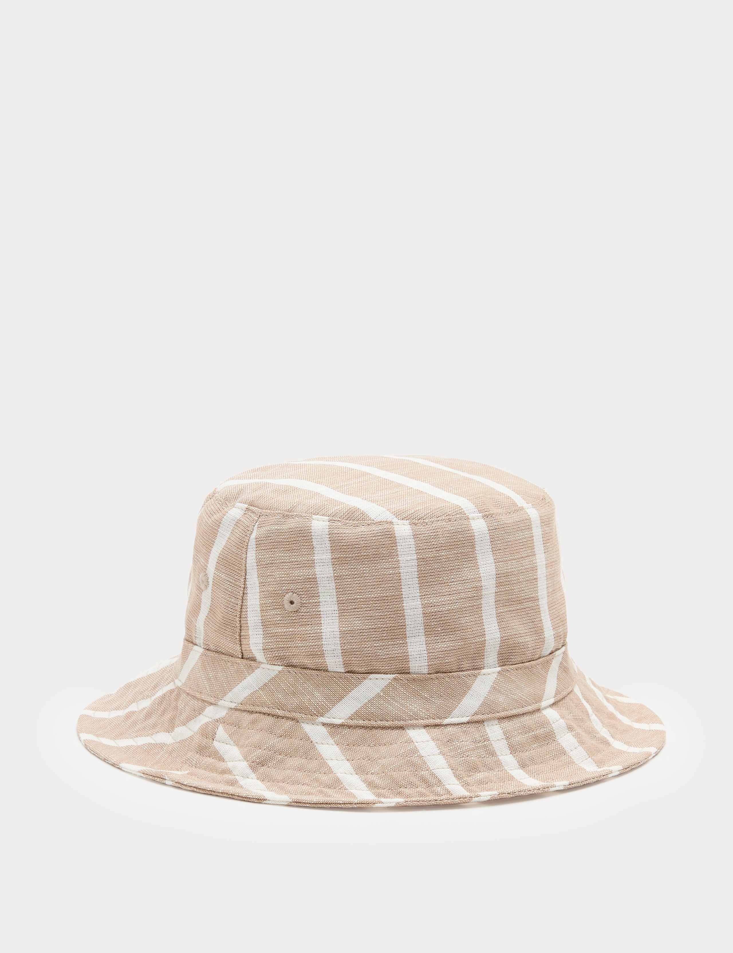 Kids' Pure Cotton Striped Bucket Hat (1-13 Yrs) 1 of 2