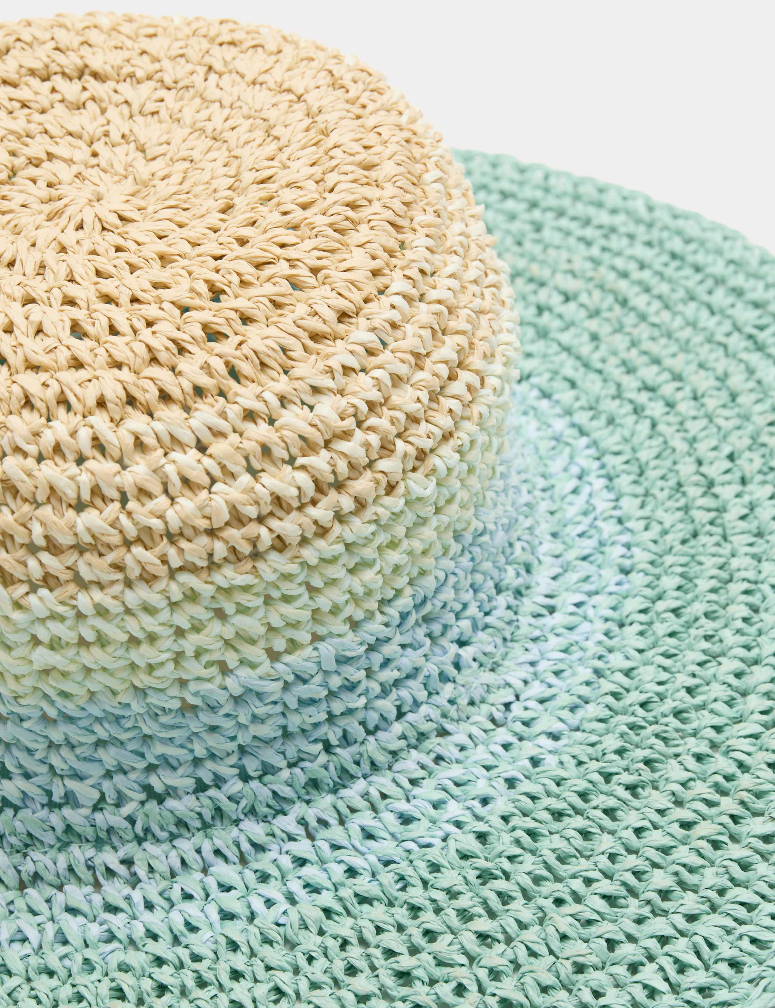 Kids' Straw Ombré Wide Brim Hat (18 Mths-13 Yrs) 2 of 2