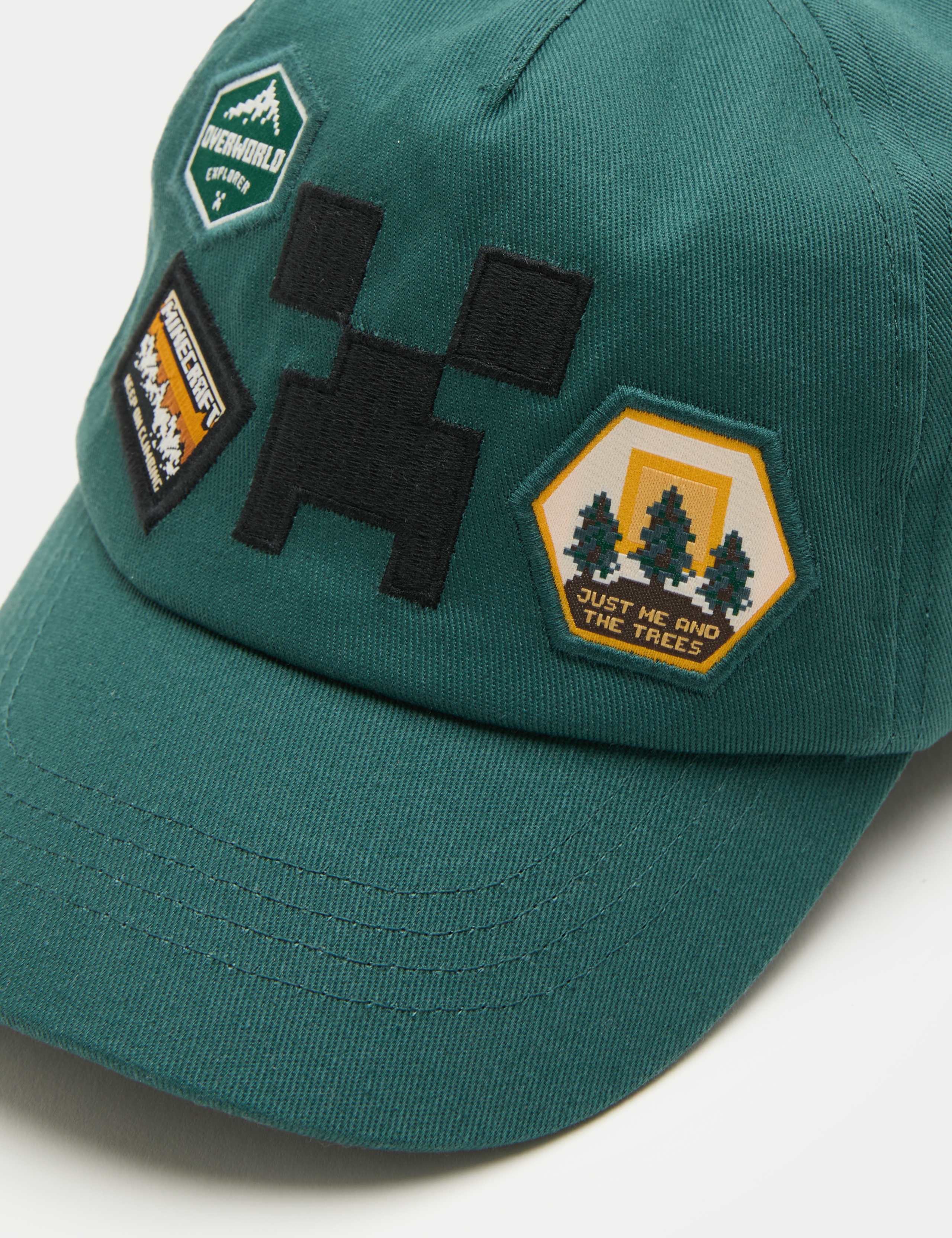 Kids Pure Cotton Minecraft™ Cap (3-13 Yrs) 2 of 3