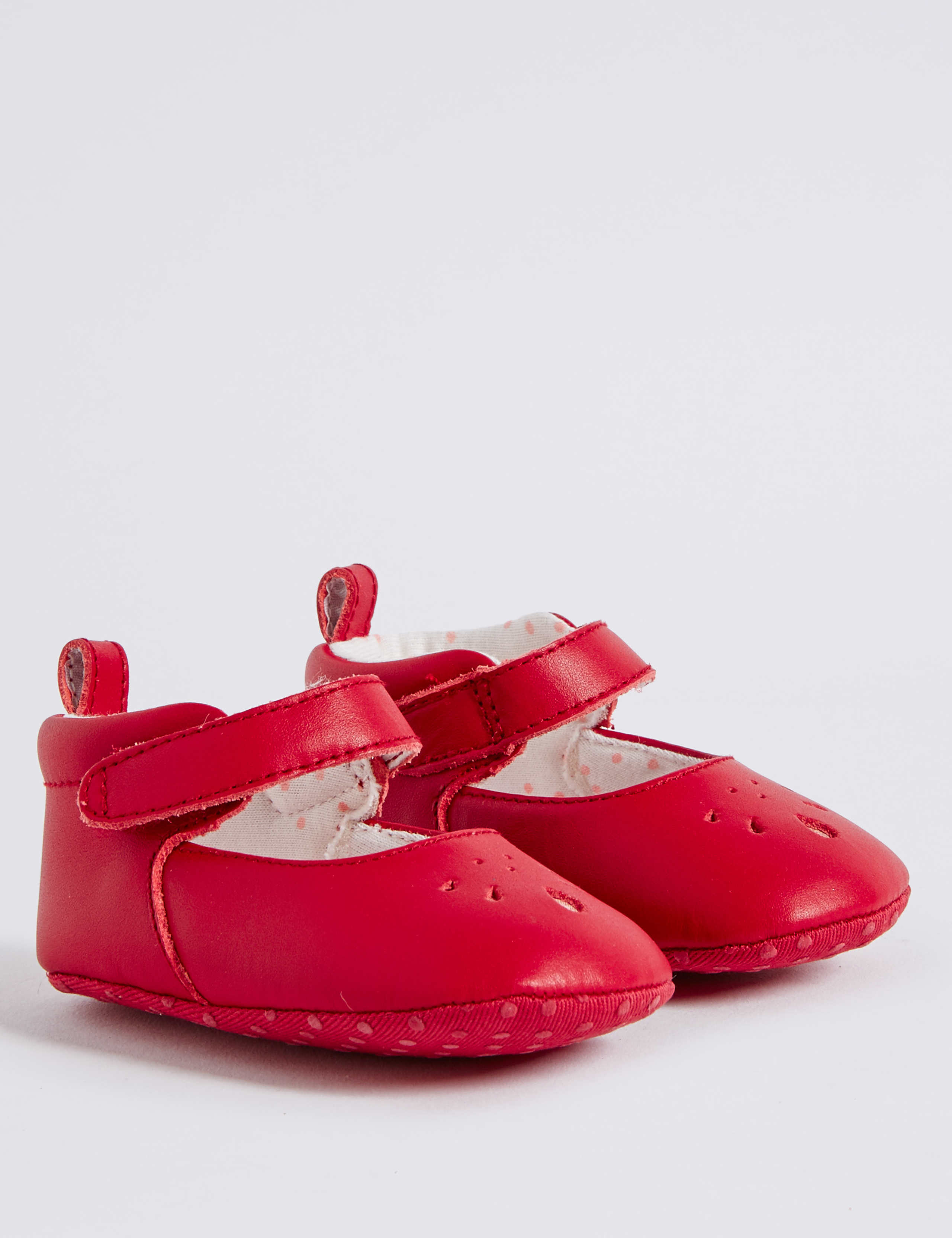Baby Leather Riptape Pram Shoes 1 of 4