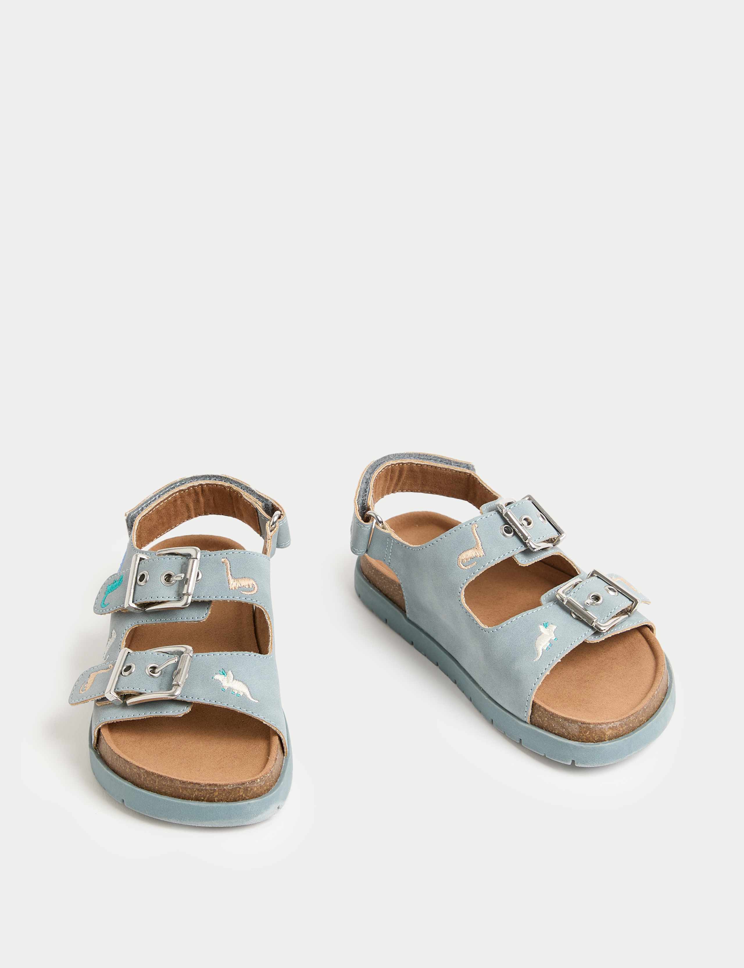 Kids' Dinosaur Embroidered Sandals (4 Small - 2 Large) 2 of 4