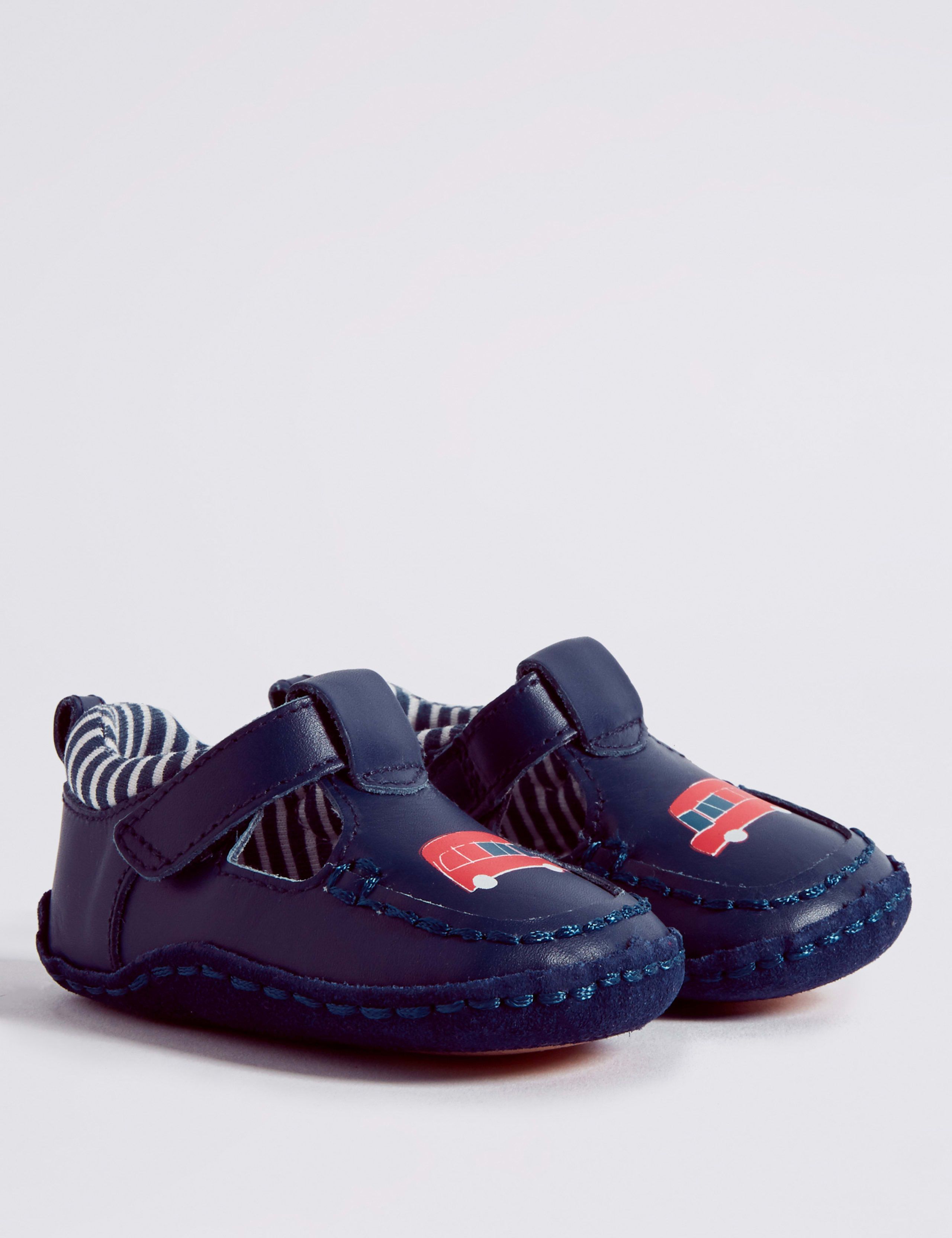 Baby Leather Riptape Bus Cruiser Shoes 2 of 4