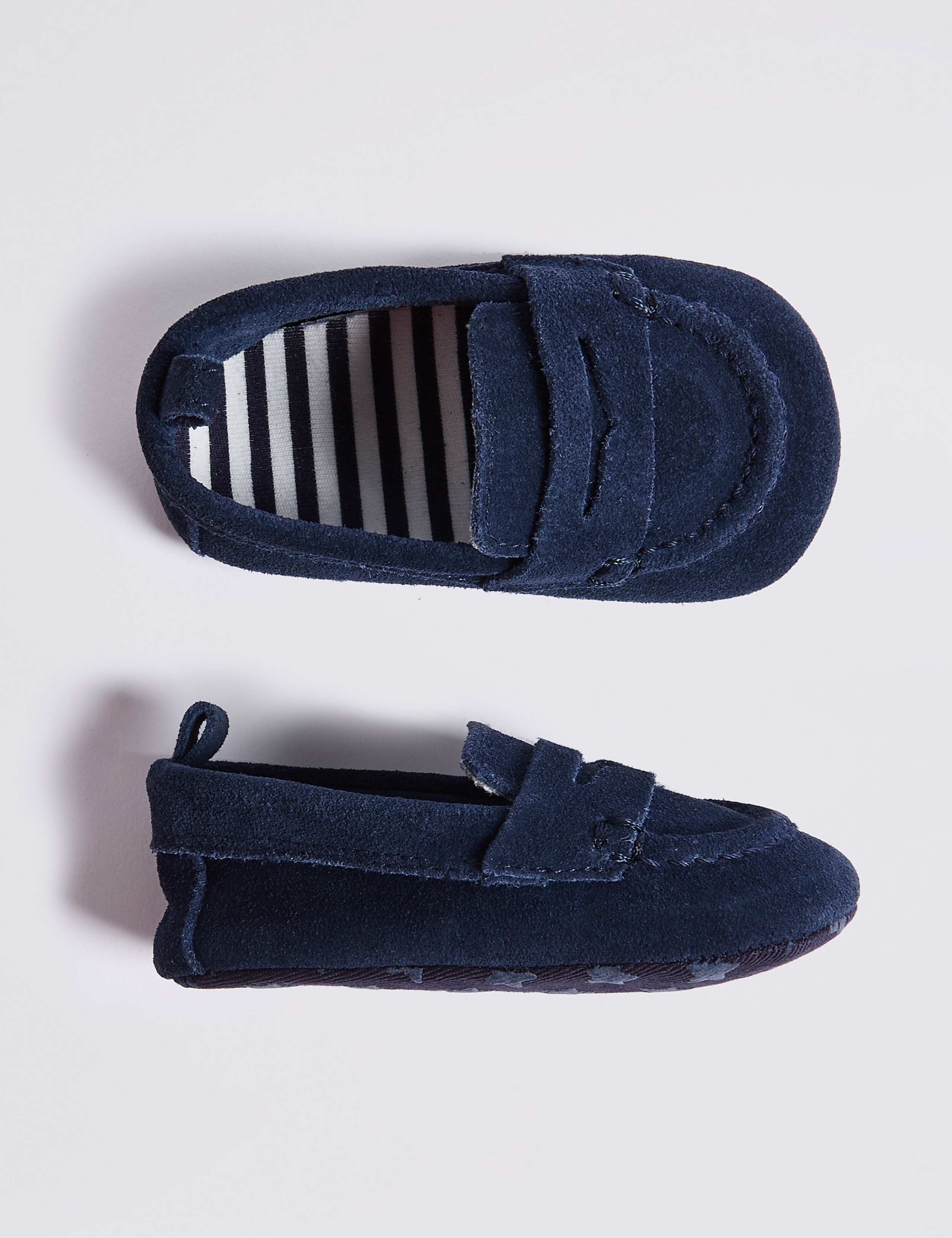Baby Suede Loafer Pram Shoes 1 of 4