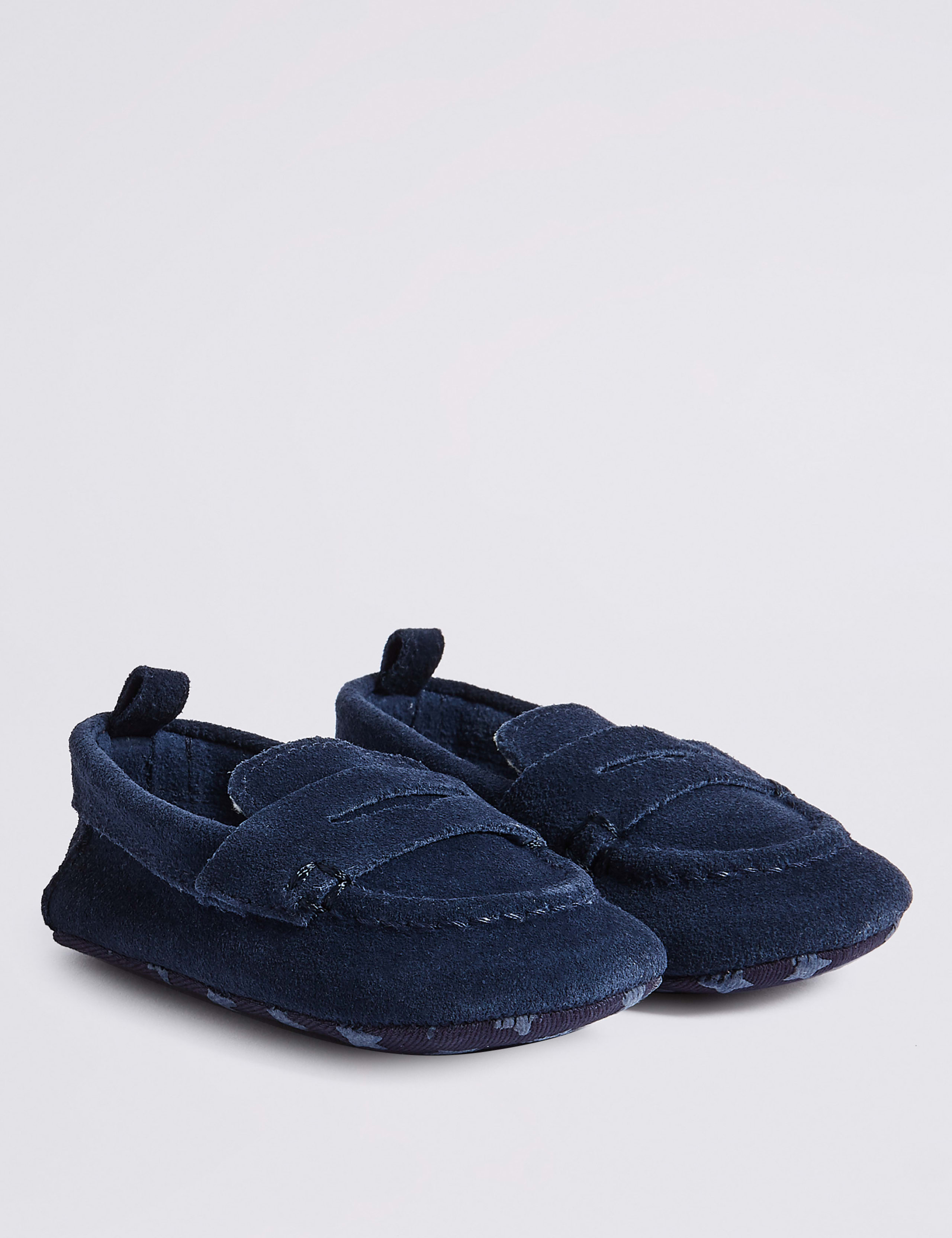 Baby Suede Loafer Pram Shoes 2 of 4