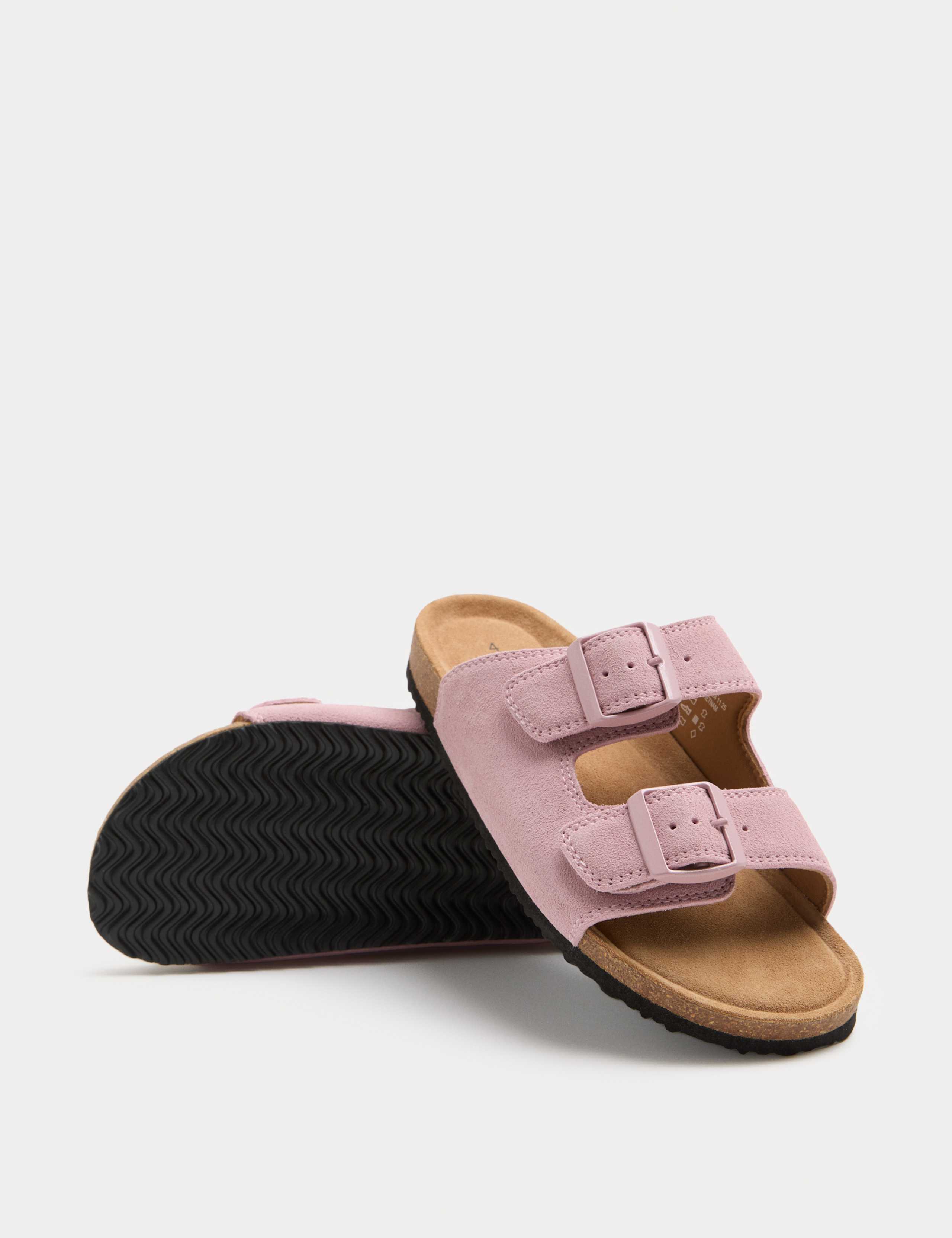 Kids' Suede Double Buckle Footbed Sandals (3 Large-7 Large) 3 of 3