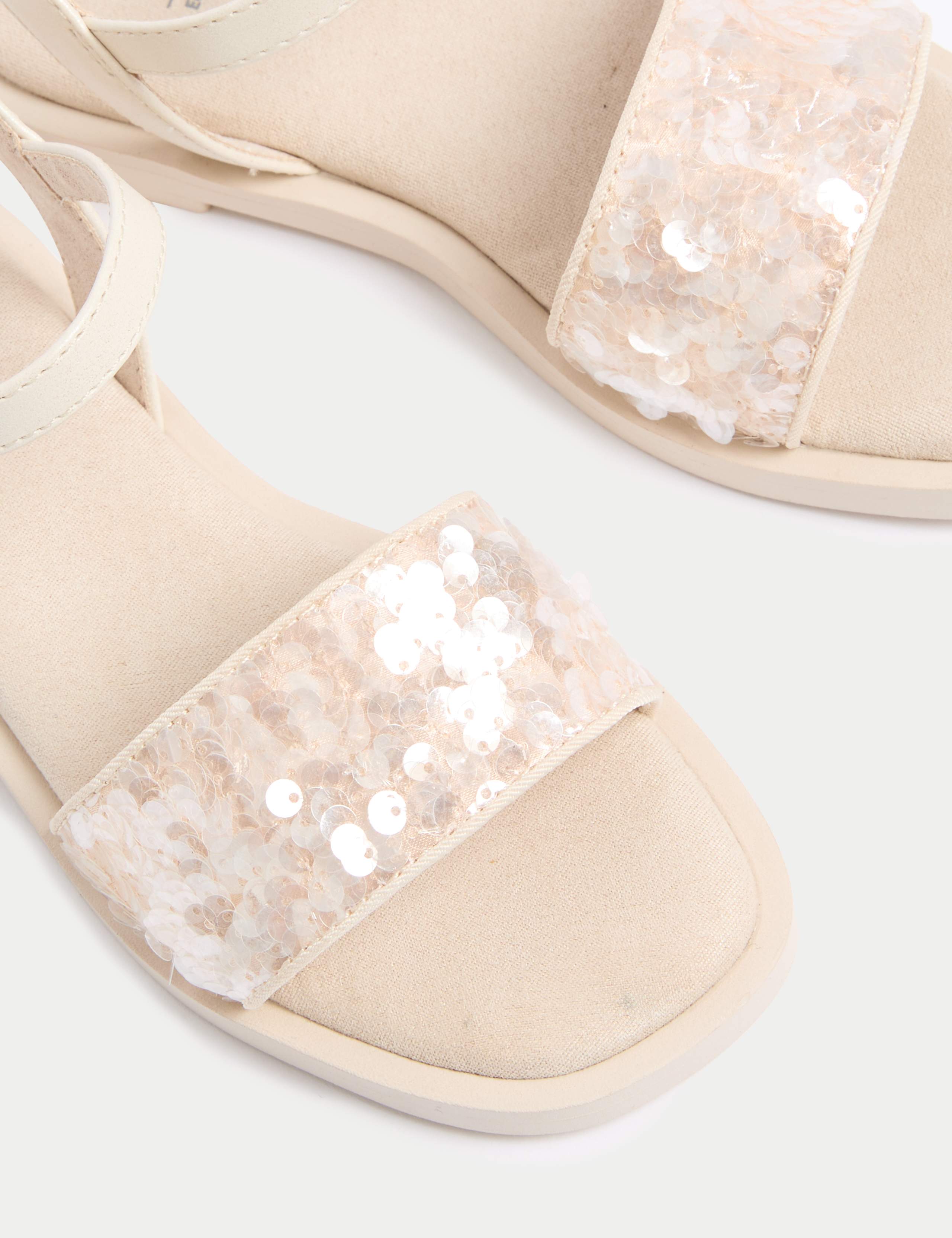 Kids' Sequin Strap Sandals (10 Small - 6 Large) 3 of 4