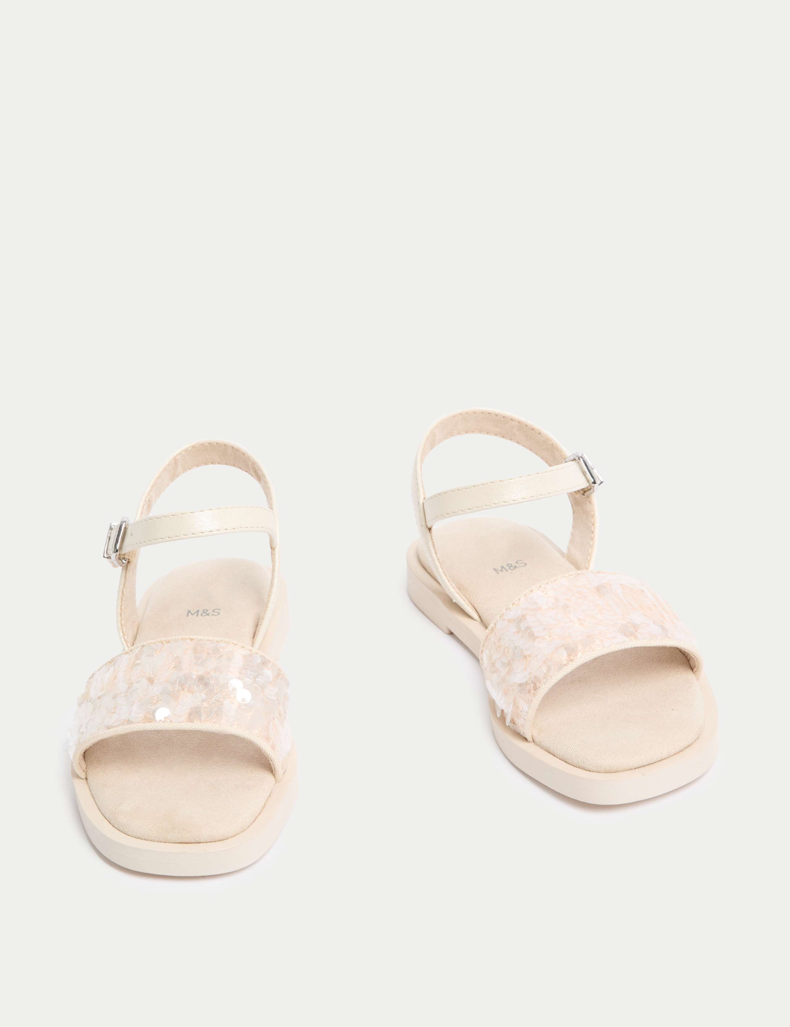 Kids' Sequin Strap Sandals (10 Small - 6 Large) 2 of 4