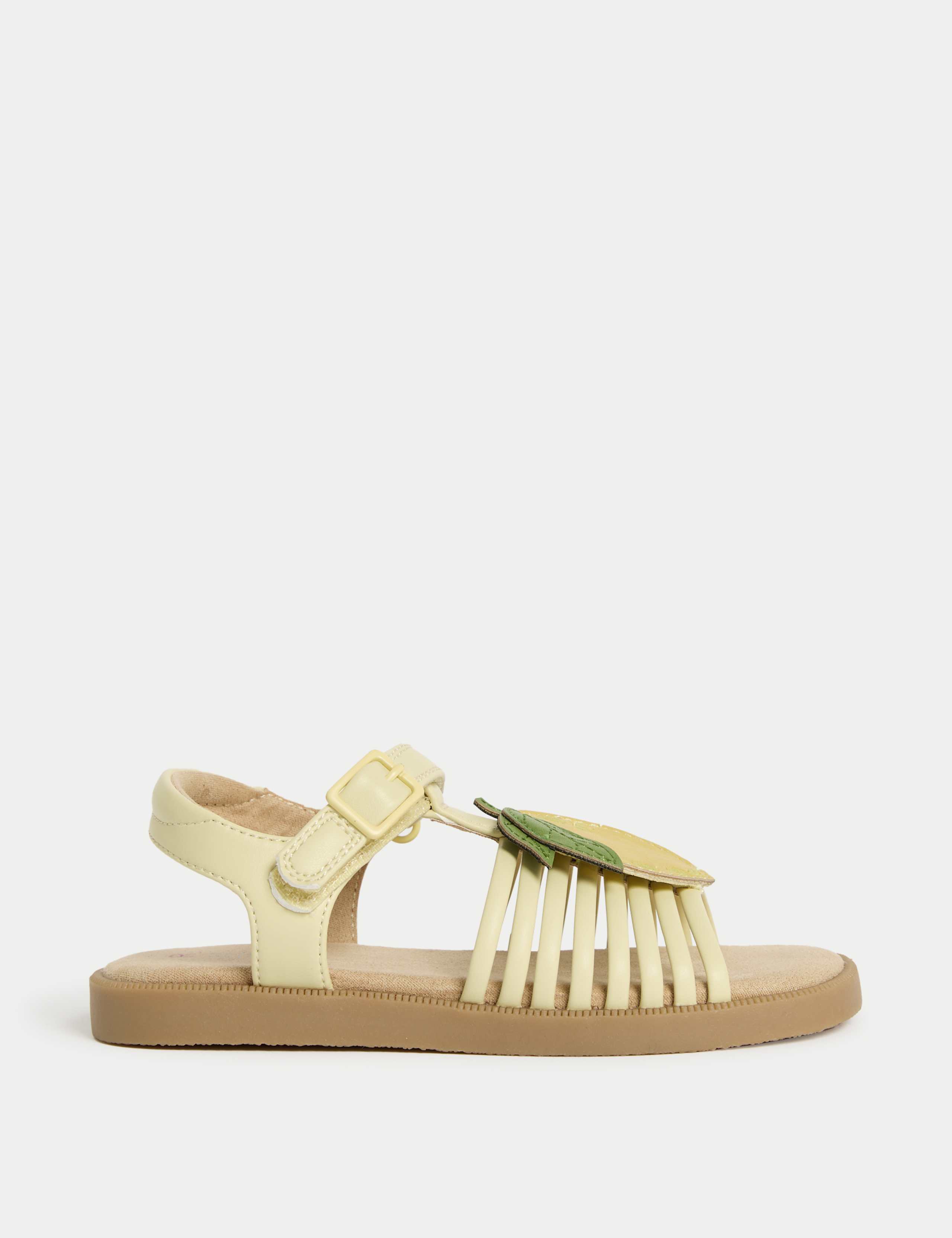 Kids' Lemon Appliqué Sandals (4 Small - 2 Large) 3 of 4