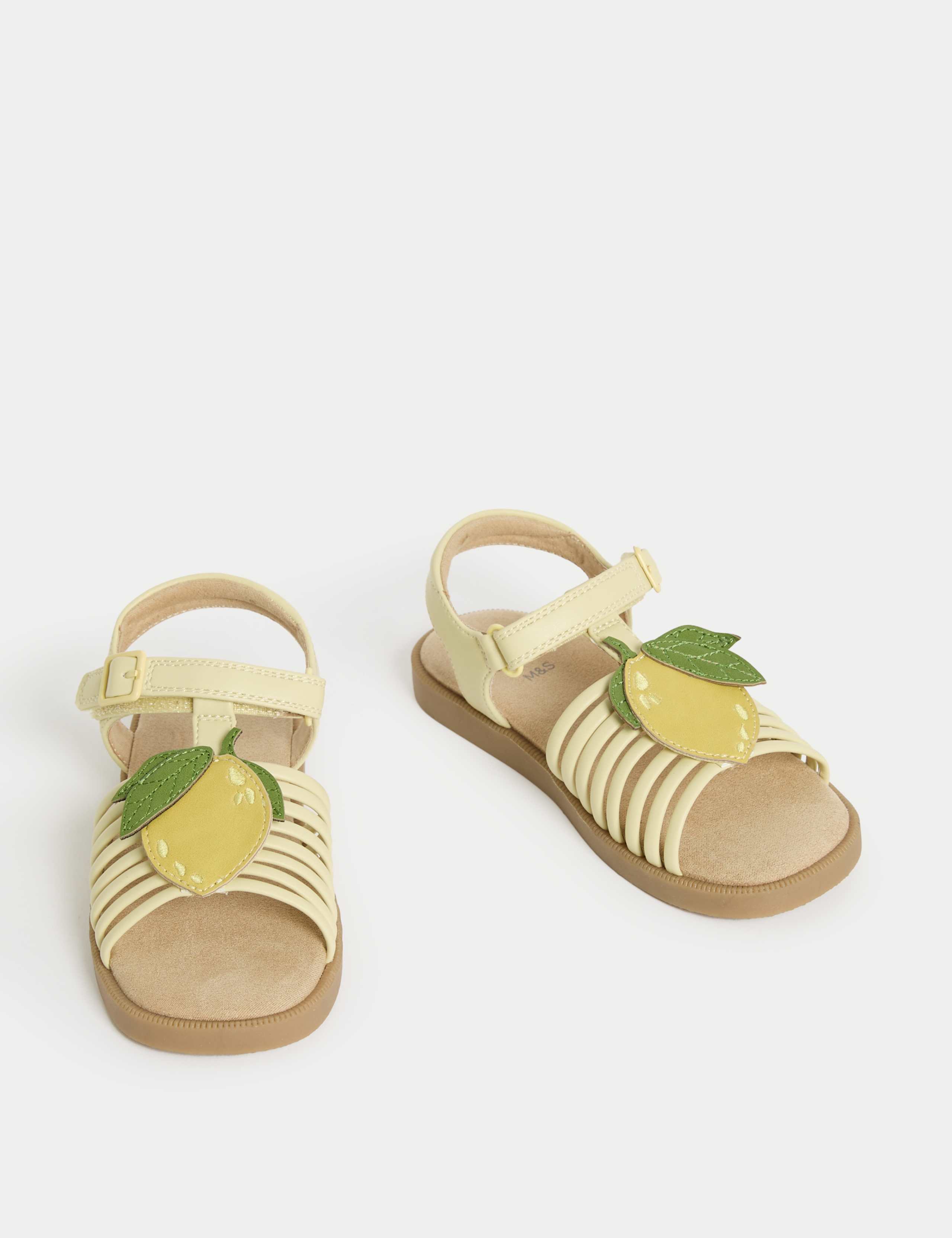 Kids' Lemon Appliqué Sandals (4 Small - 2 Large) 2 of 4