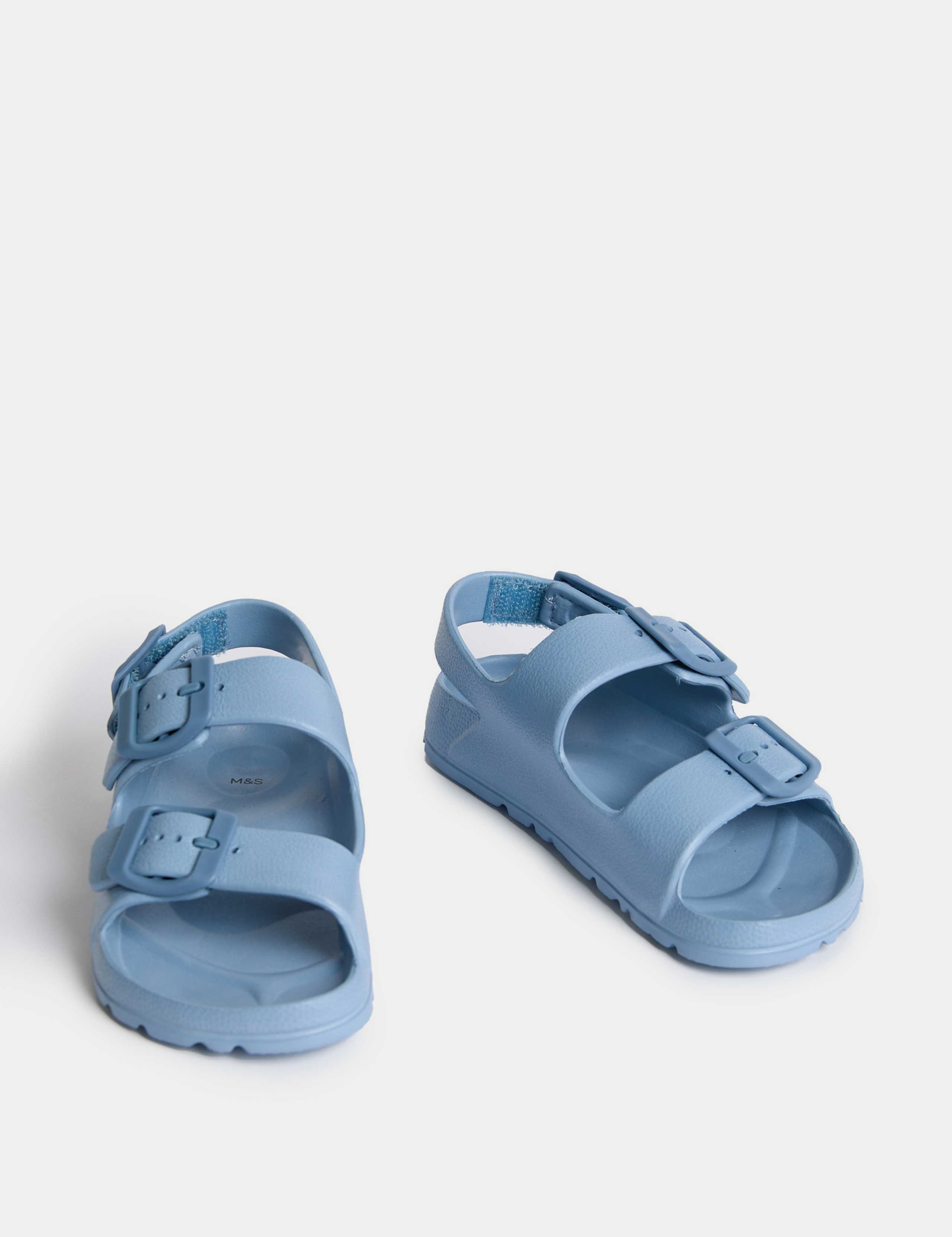 Kids' Plain Buckle Footbed Sandals (4 Small - 2 Large) 2 of 4