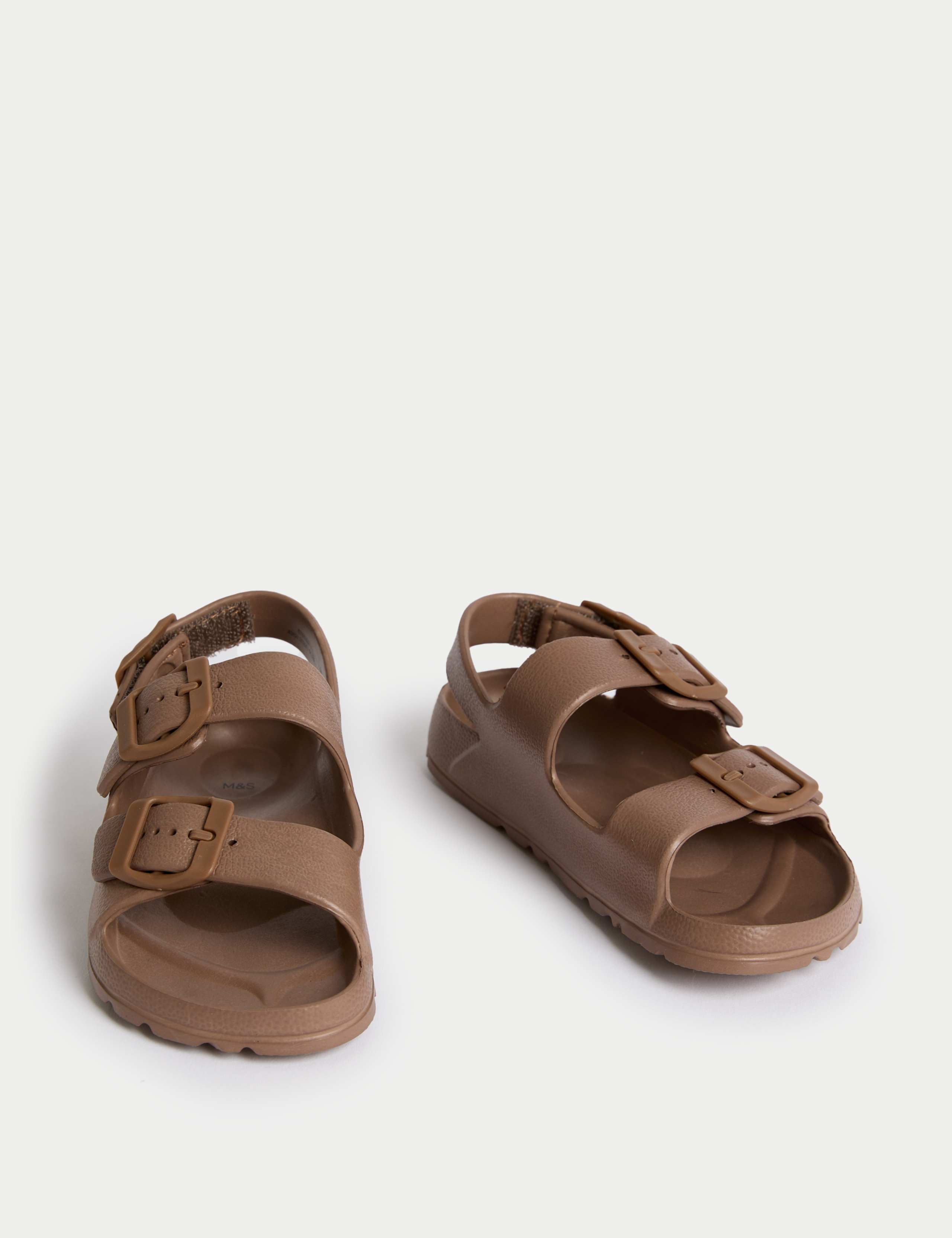 Kids' Plain Buckle Footbed Sandals (4 Small - 2 Large) 2 of 4