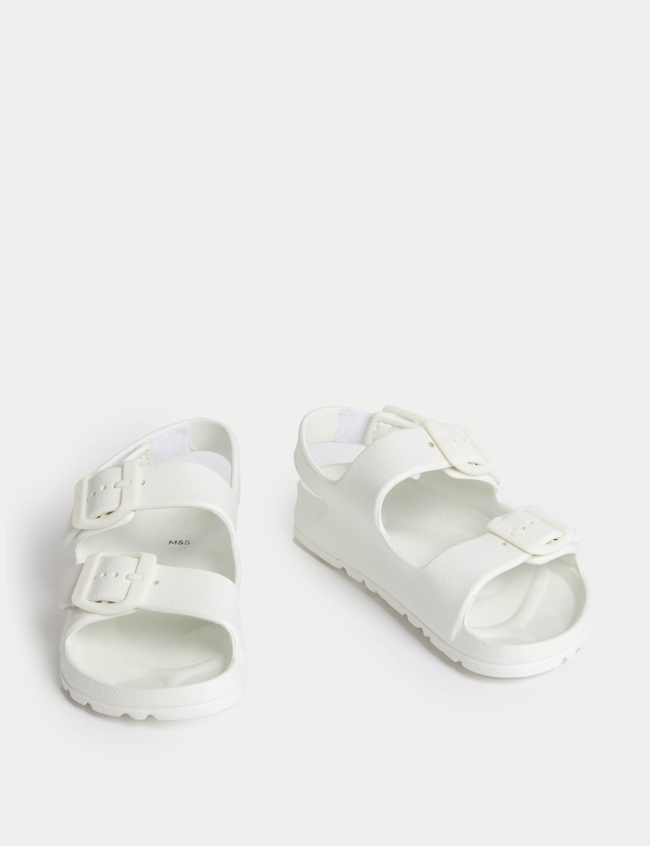 Kids' Plain Buckle Footbed Sandals (4 Small - 2 Large) 2 of 4
