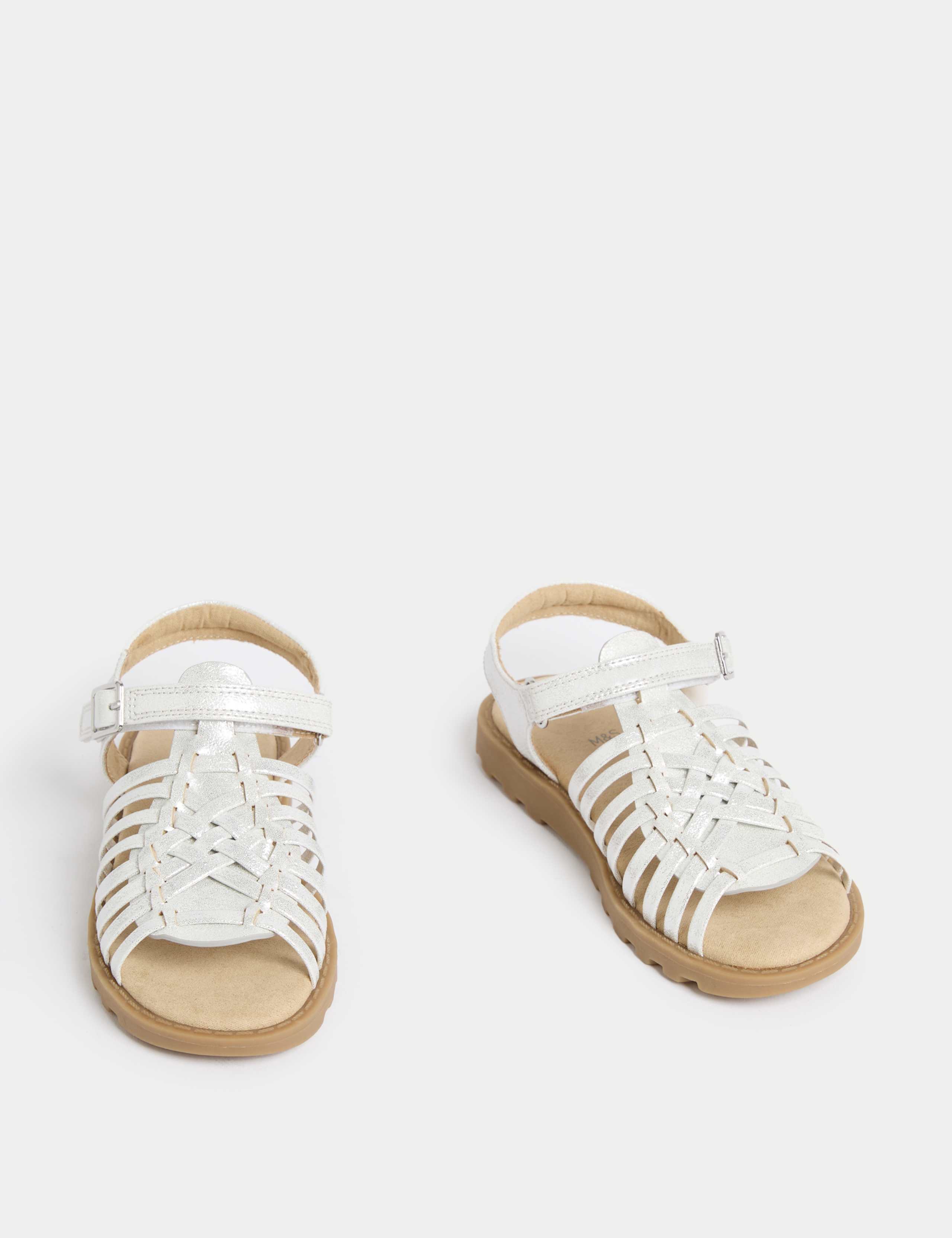 Kids' Metallic Strappy Sandals (4 Small-2 Large) 2 of 4