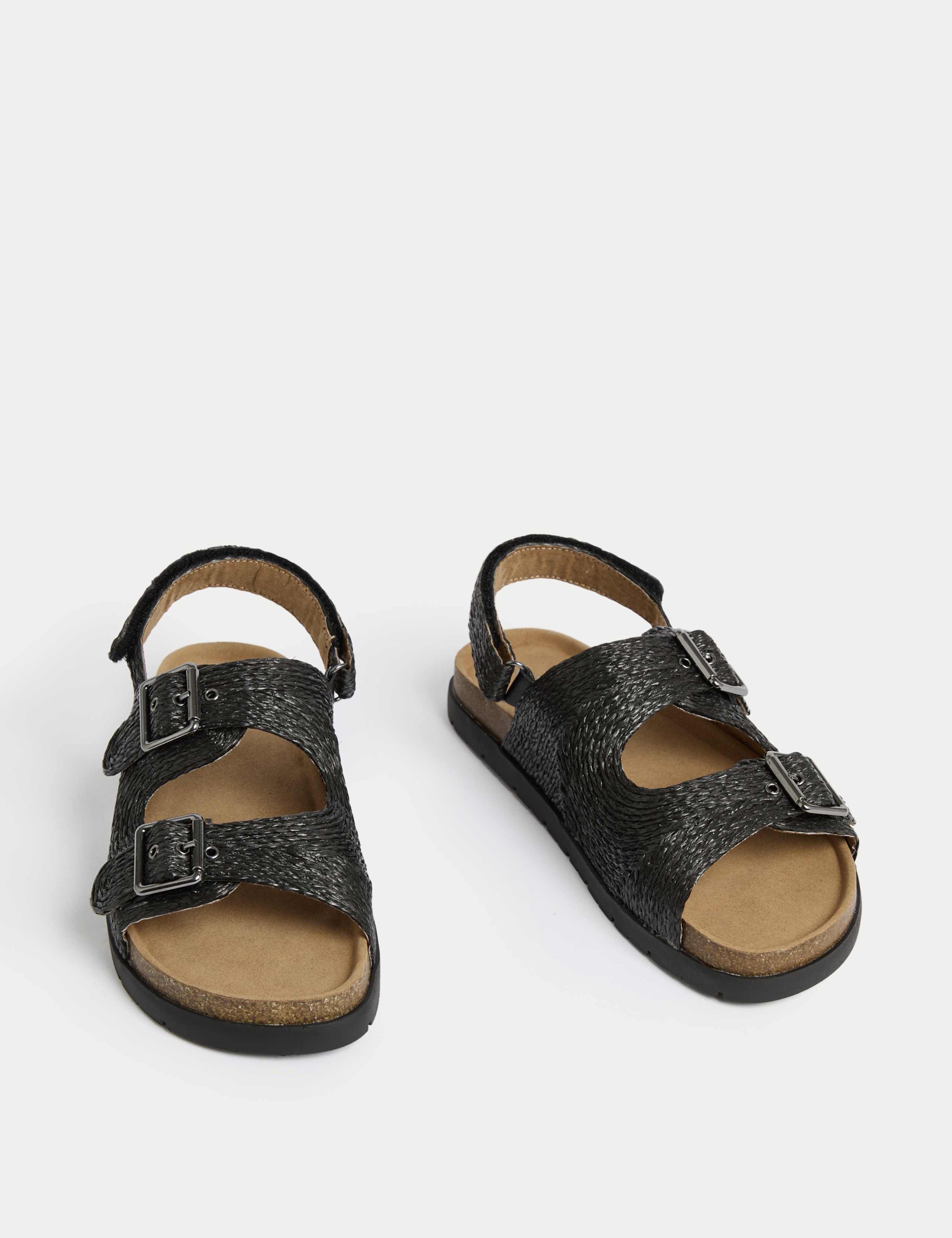 Kids' Plain Double Buckle Footbed Sandals (4 Small - 6 Large) 2 of 4