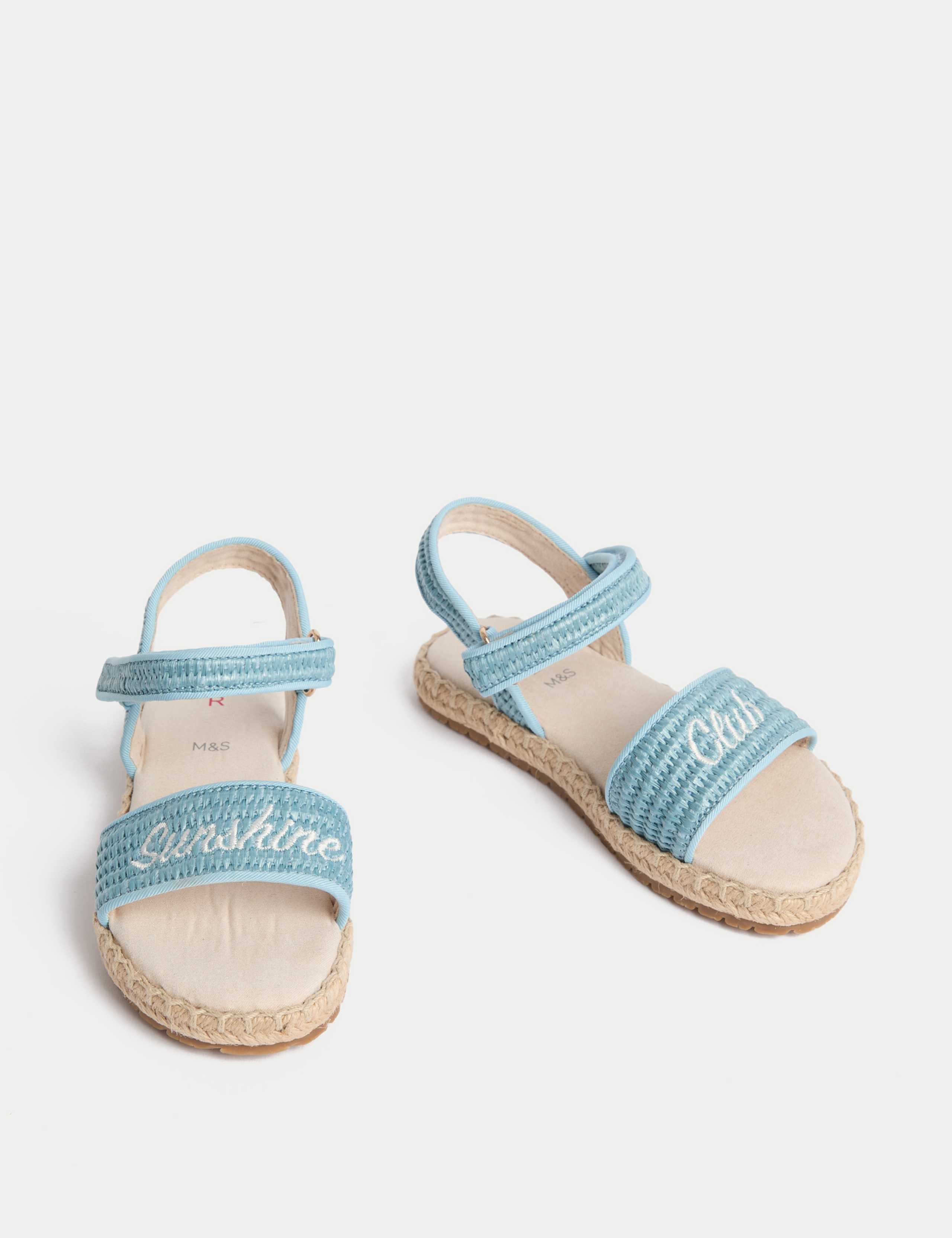 Kids' Embroidered Strap Sandals (4 Small - 2 Large) 2 of 4