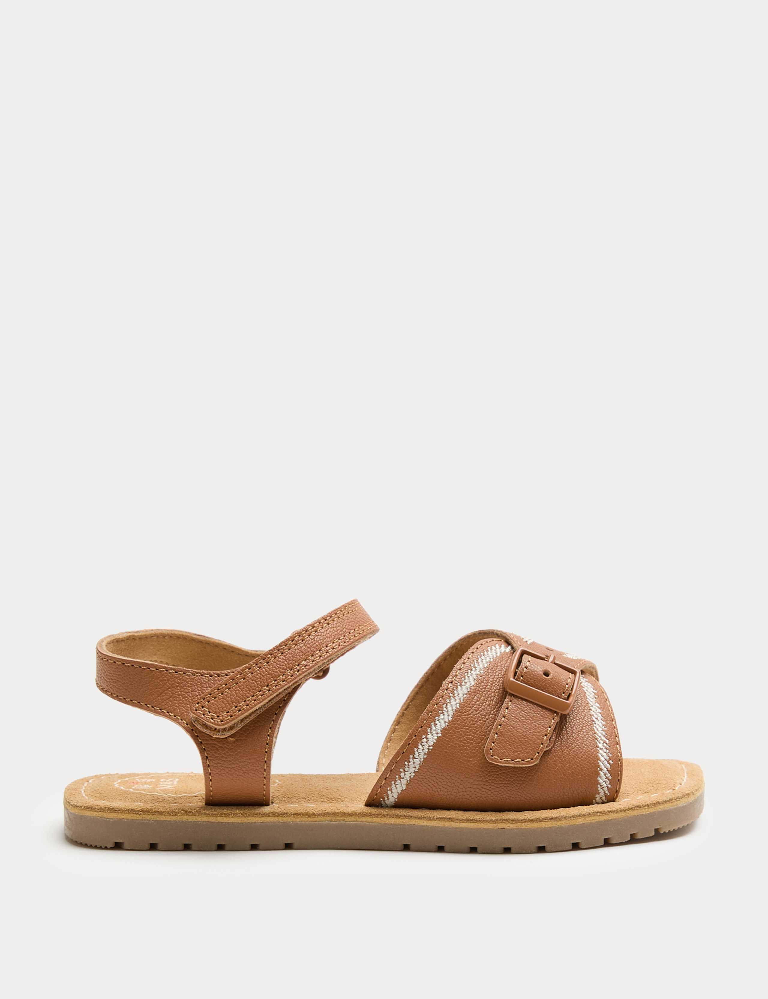 Kids' Leather Buckle Sandals (4 Small-2 Large) 2 of 3