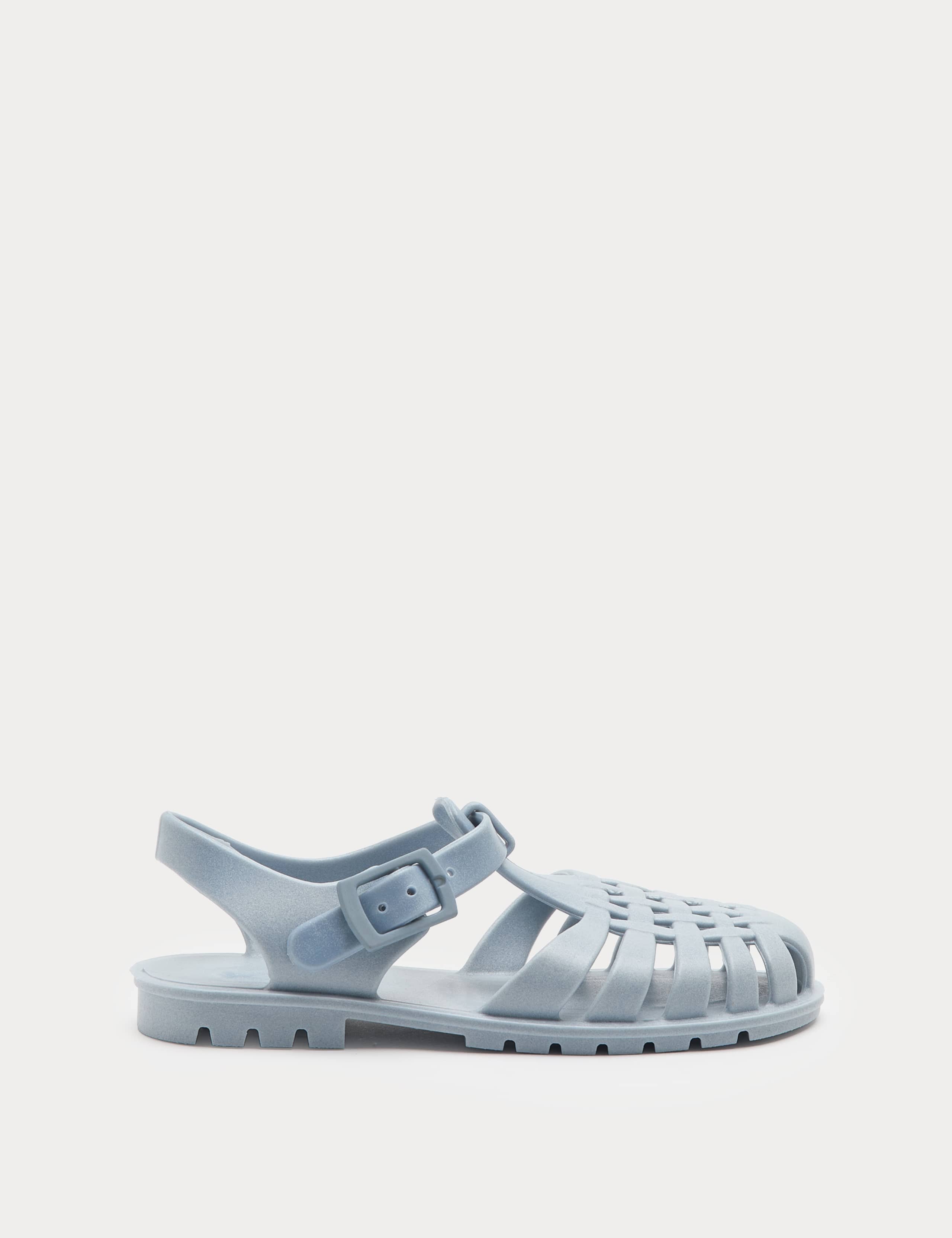 Kids' Plain Matte Jelly Sandals (4 Small - 2 Large) 2 of 3