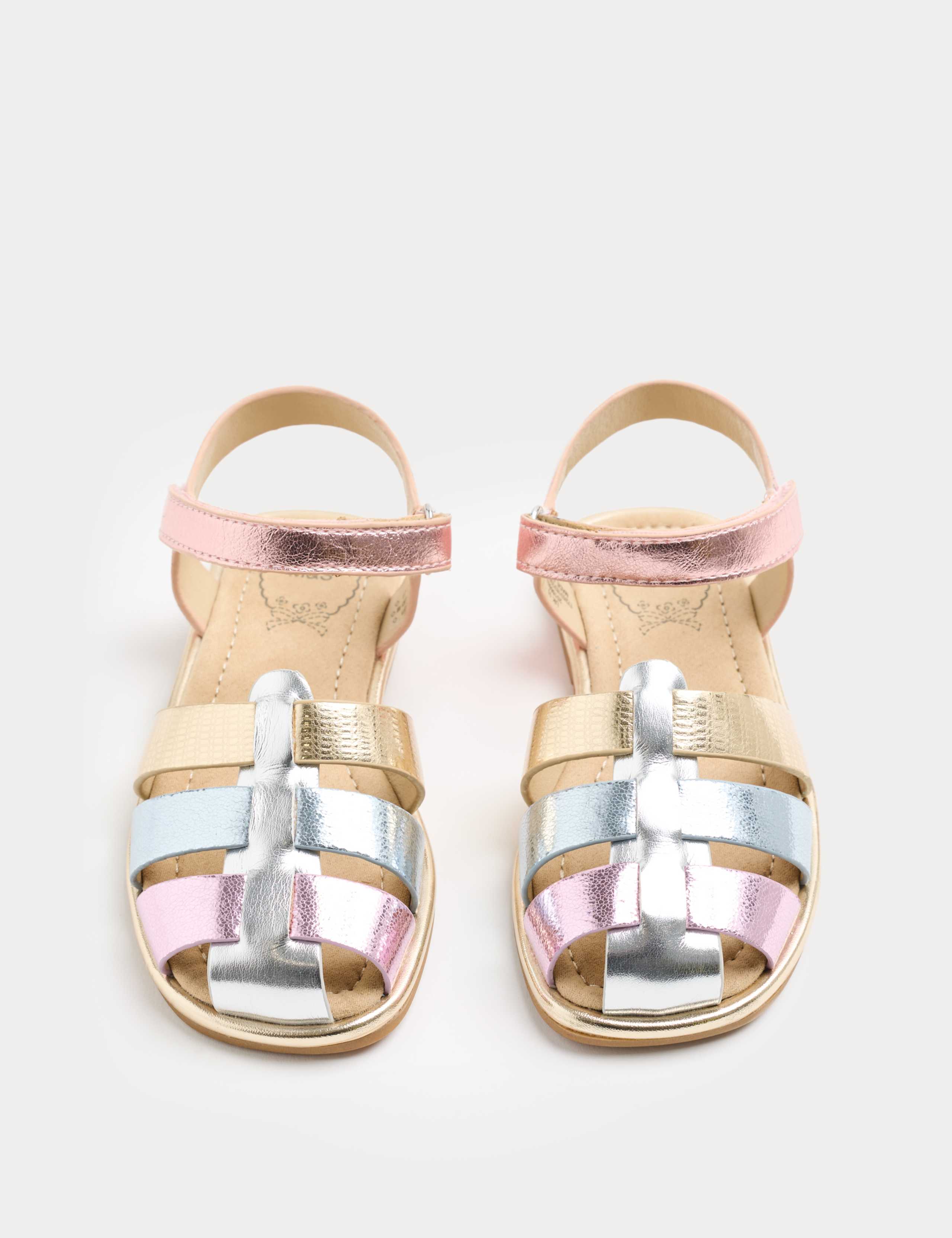 Kids' Metallic Fisherman Sandals (4 Small - 6 Large) 1 of 3