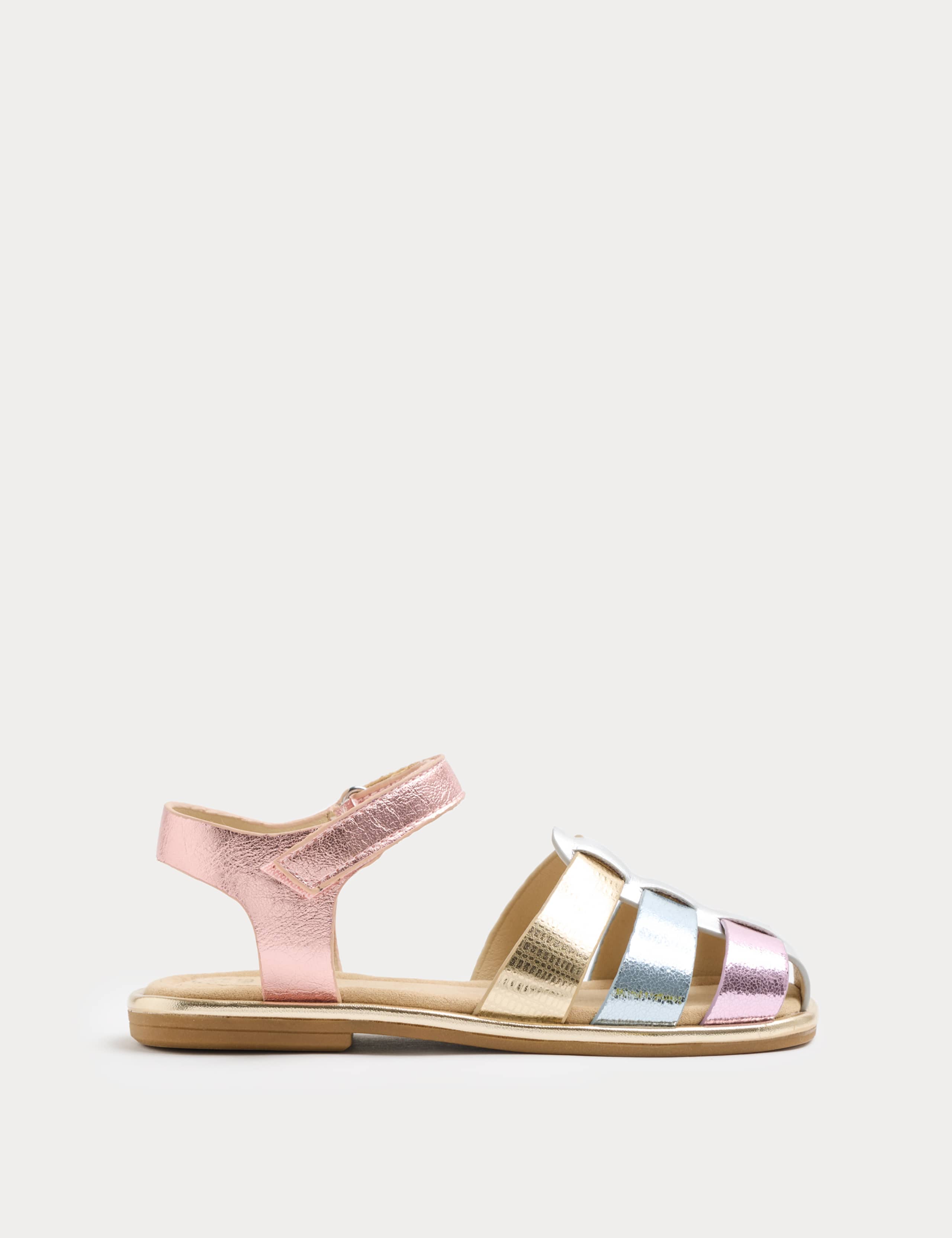 Kids' Metallic Fisherman Sandals (4 Small - 6 Large) 2 of 3
