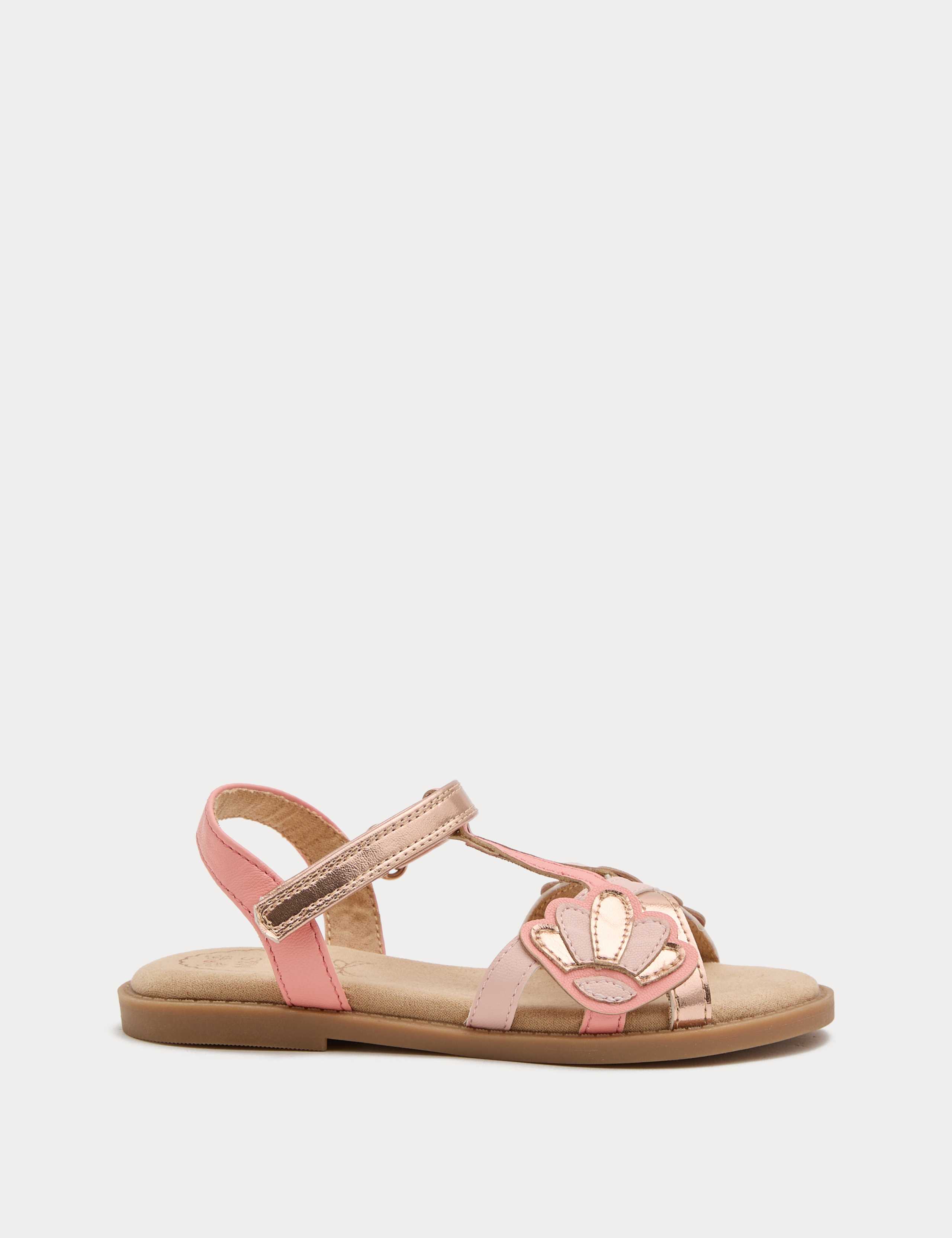 Kids' Metallic Shell Sandals (4 Small - 2 Large) 2 of 3