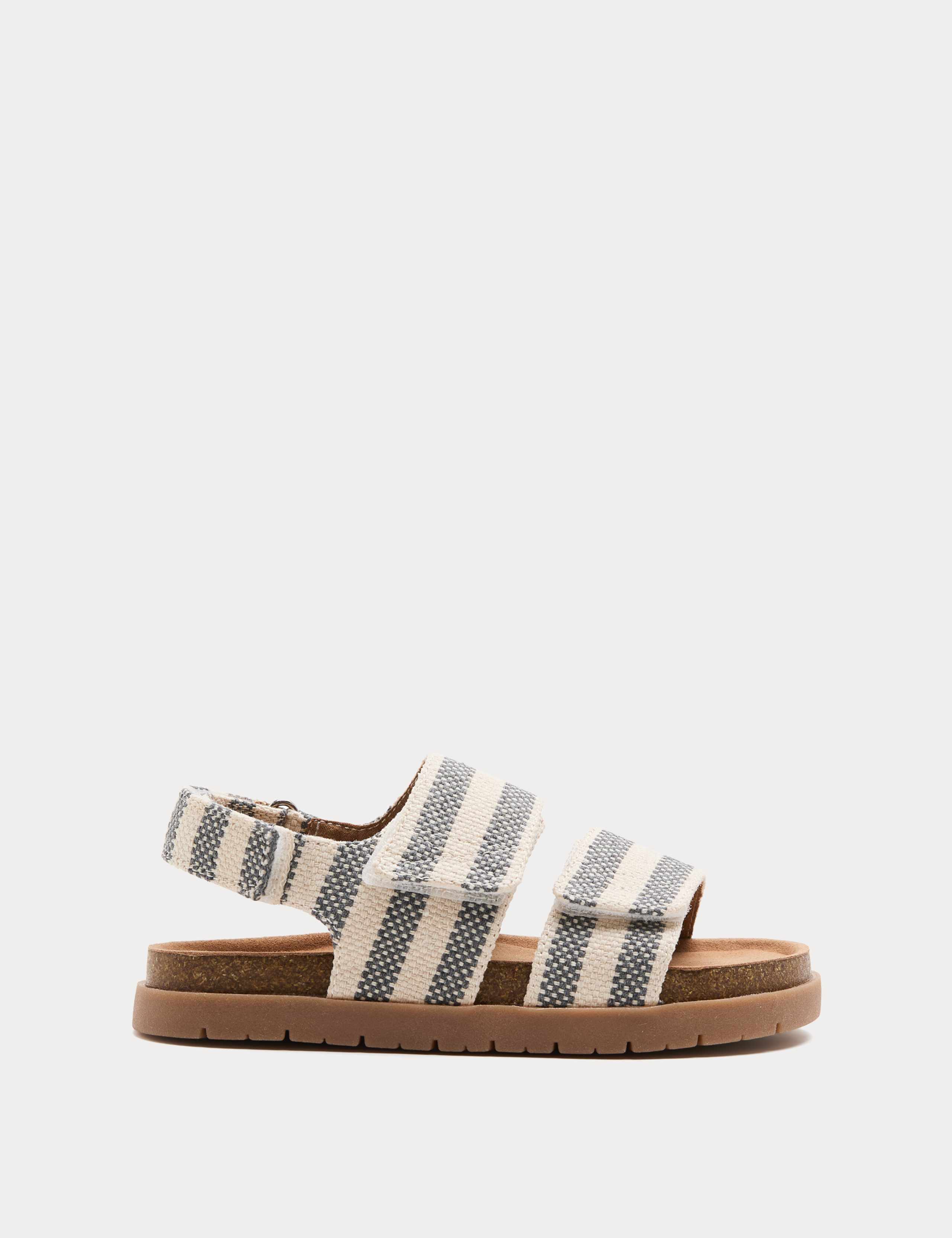 Kids' Double Strap Striped Sandals (4 Small - 2 Large) 2 of 3
