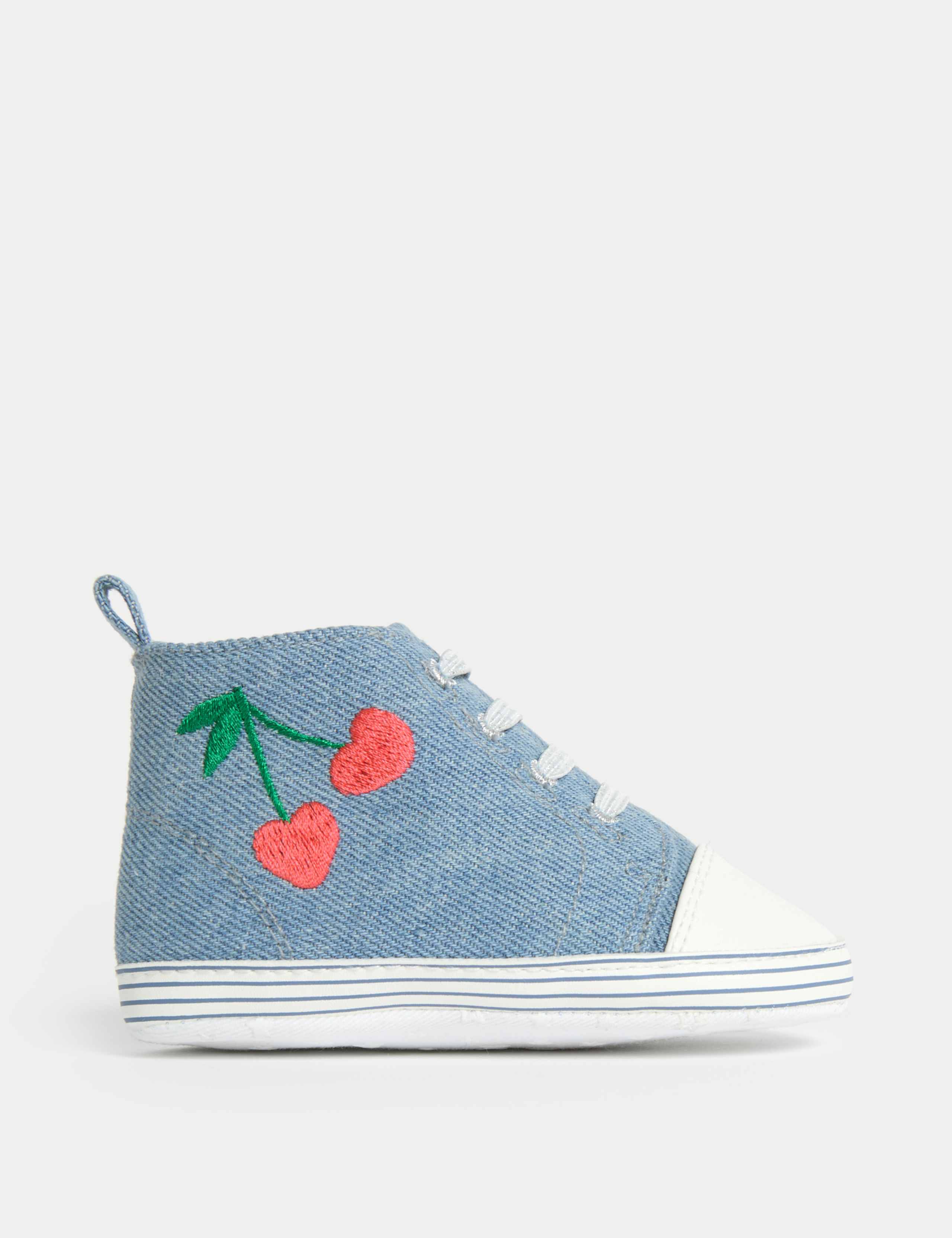 Baby Embroidered Canvas Pram Trainers (0-18 Months) 3 of 4