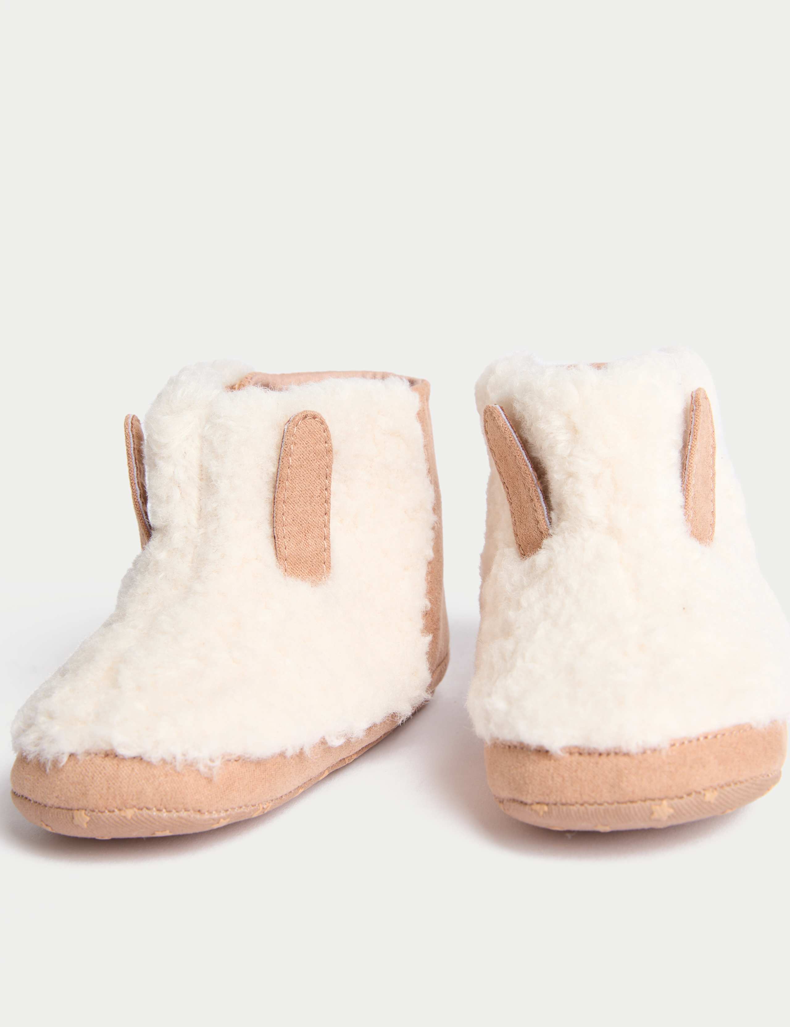 Baby Riptape Faux Fur Pram Shoes (0-18 Months) 3 of 4