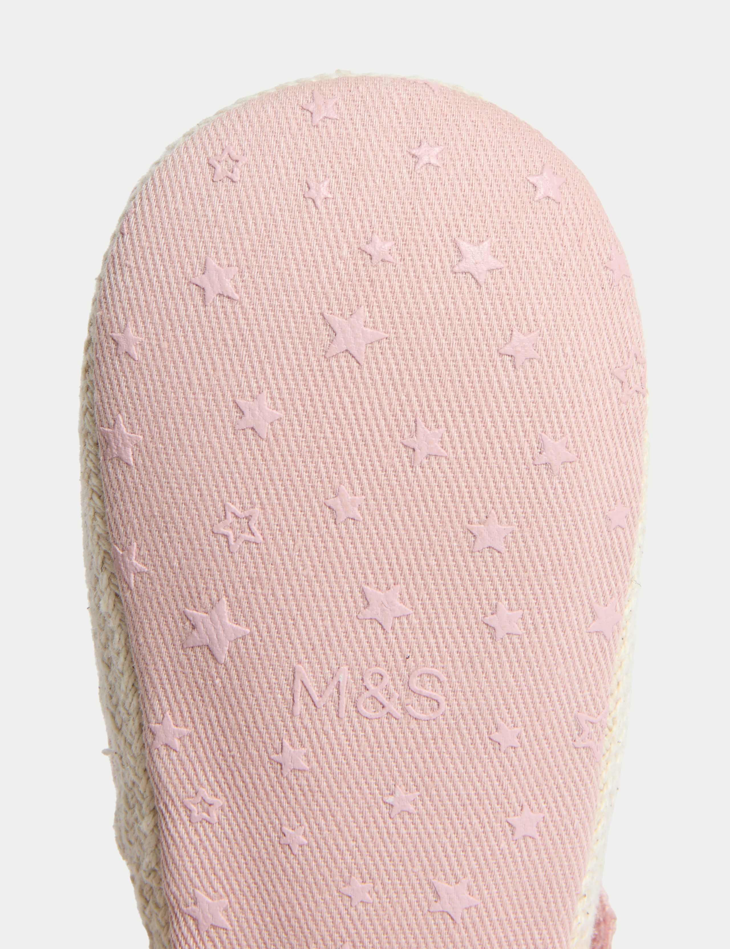 Baby Bow Espadrille Riptape Pram Shoes (0-18 Mths) 4 of 4