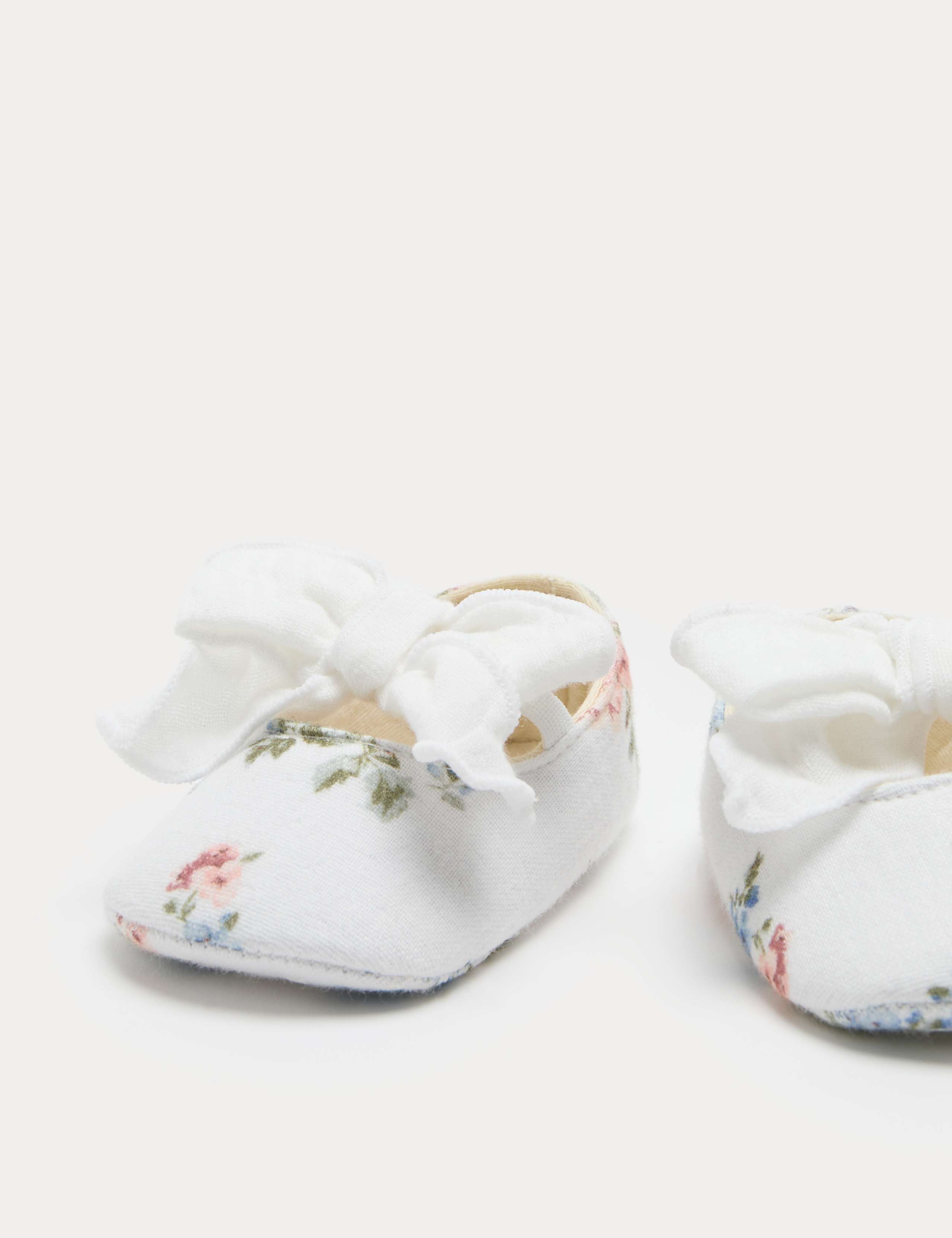 Baby Floral Ballet Pram Shoes (0-18 Months) 3 of 3