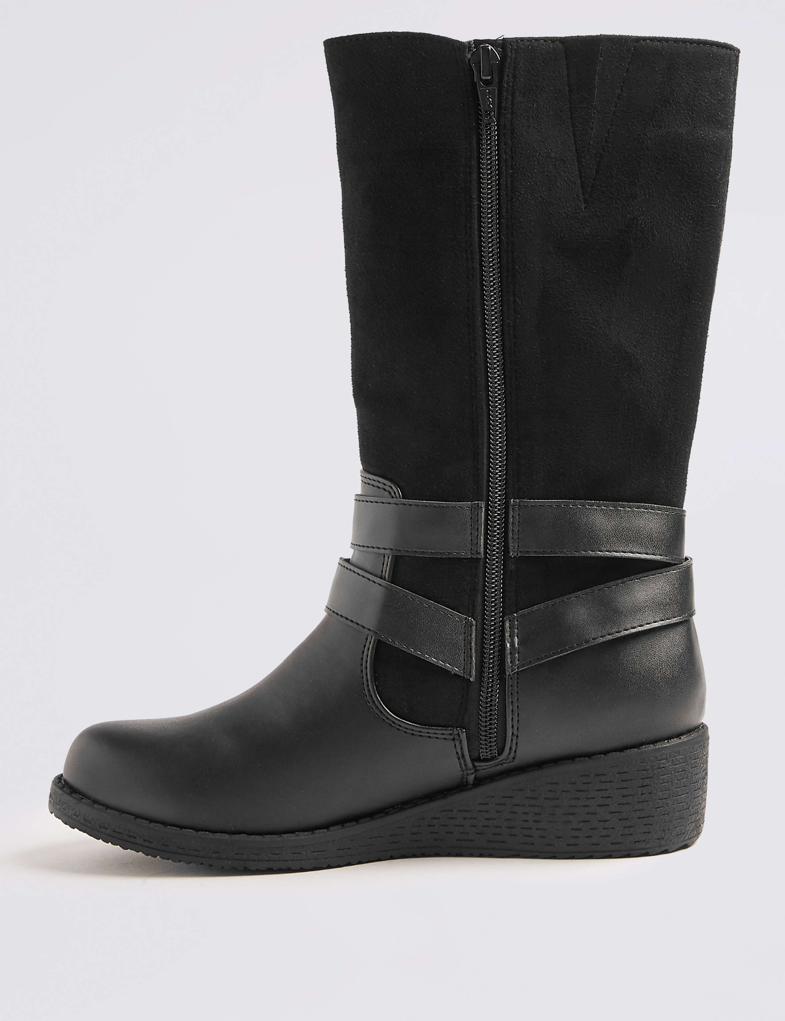 Kids’ Mid-Calf Wedge Boots (13 Small -6 Large) 3 of 5
